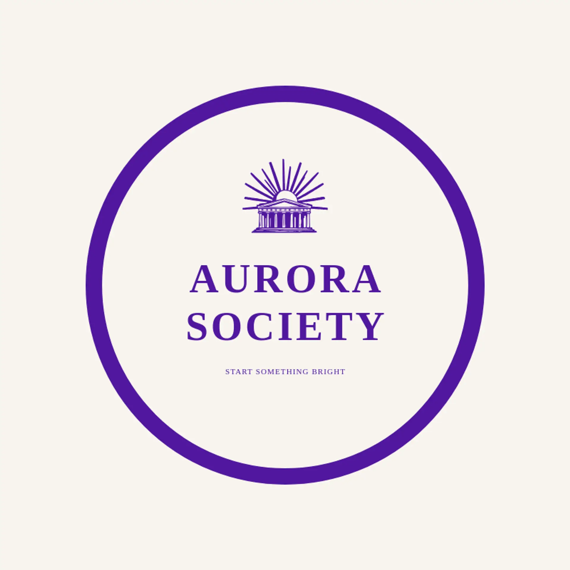 Aurora Society logo for fraternity