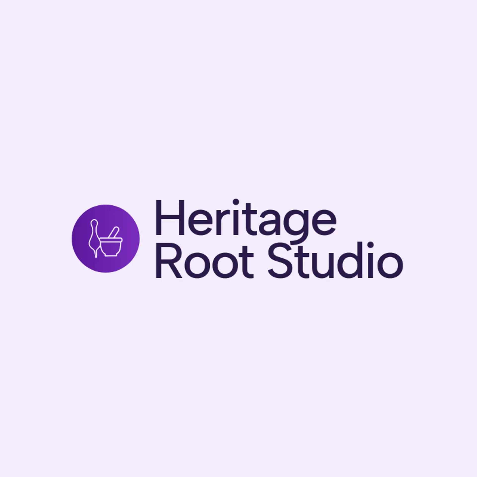 Heritage Root Studio logo for ayurvedic