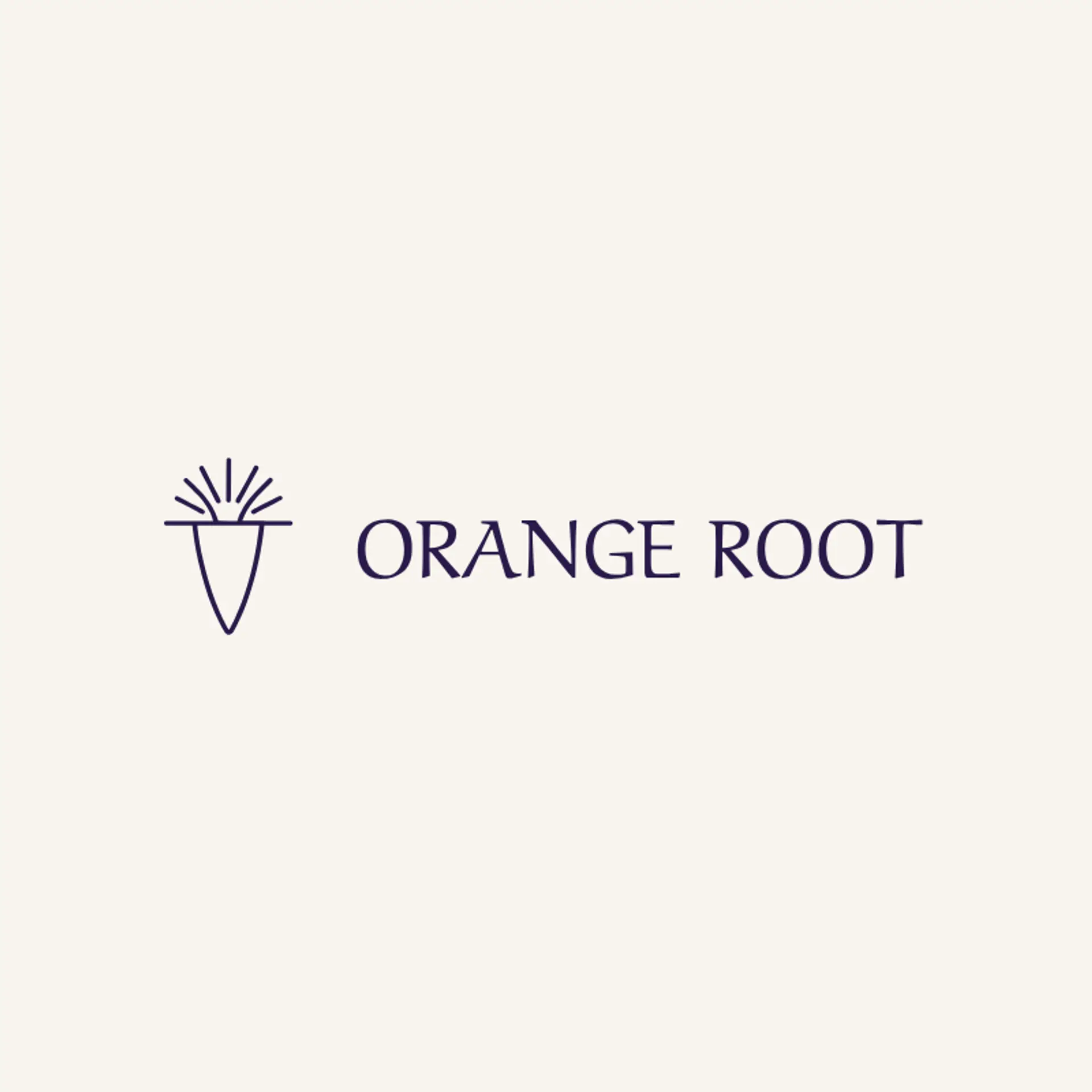 Orange Root logo for vegan
