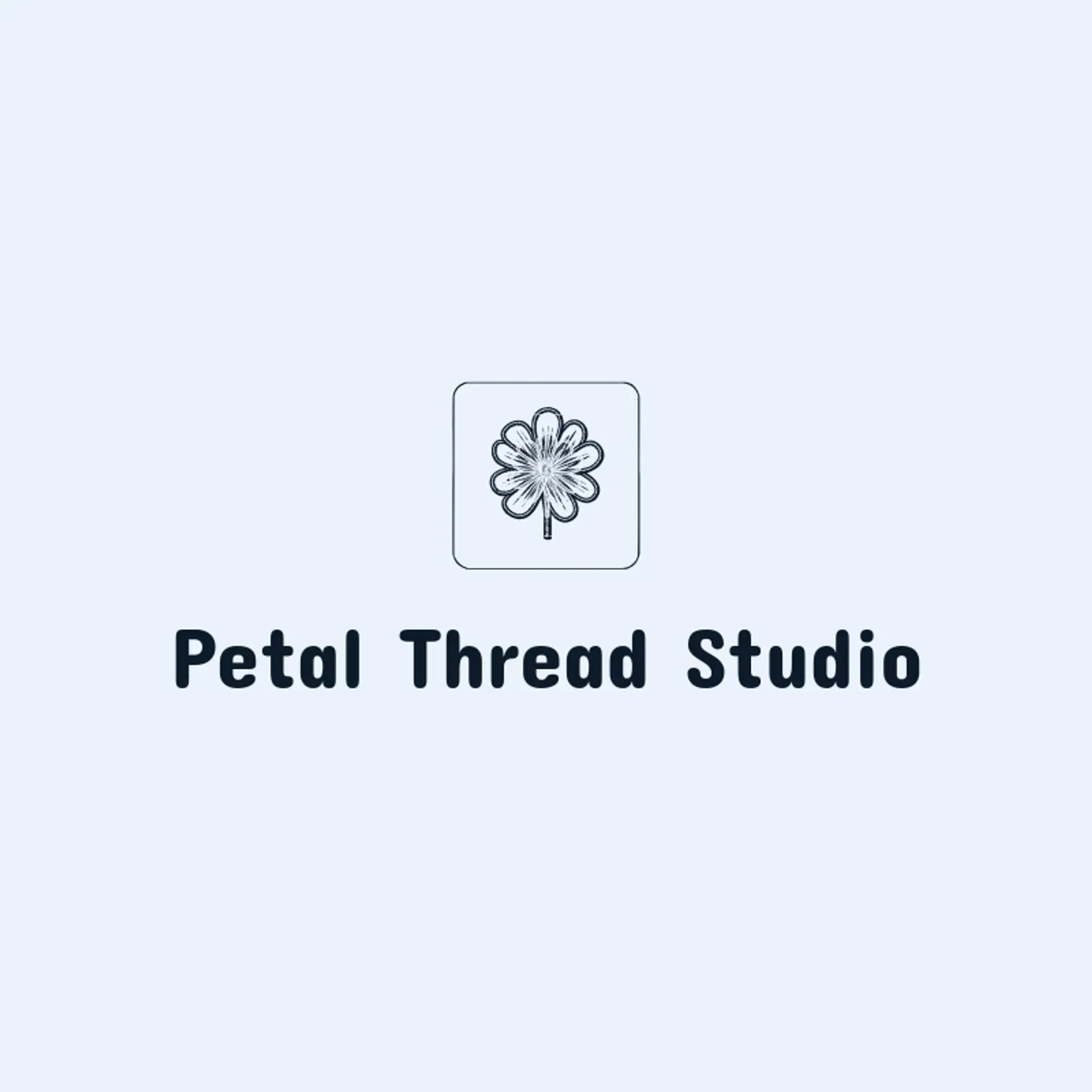 Petal Thread Studio logo for embroidery