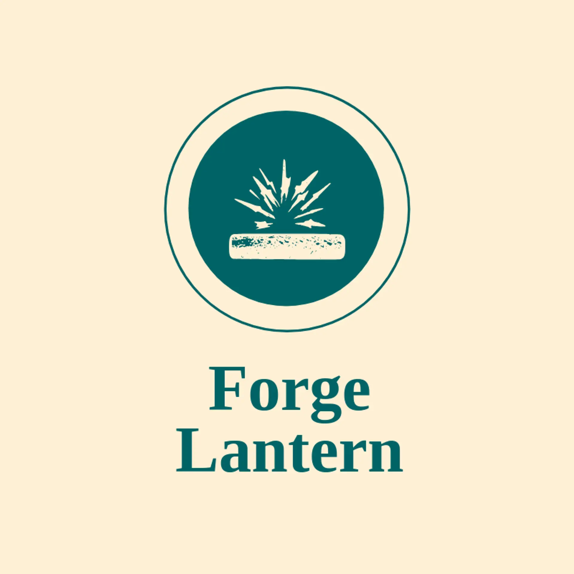 Forge Lantern logo for iron