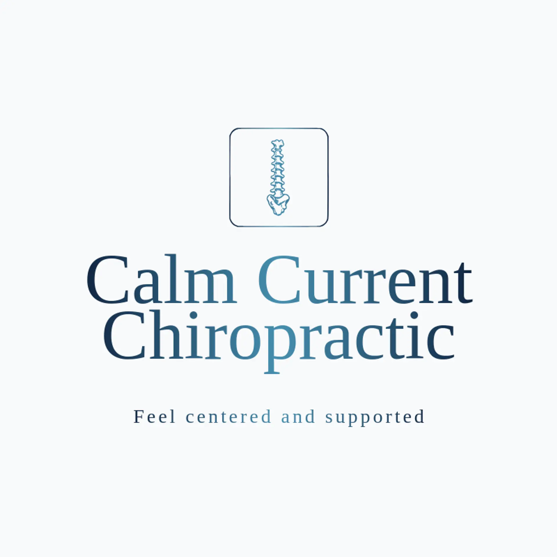 Calm Current Chiropractic logo for chiropractic