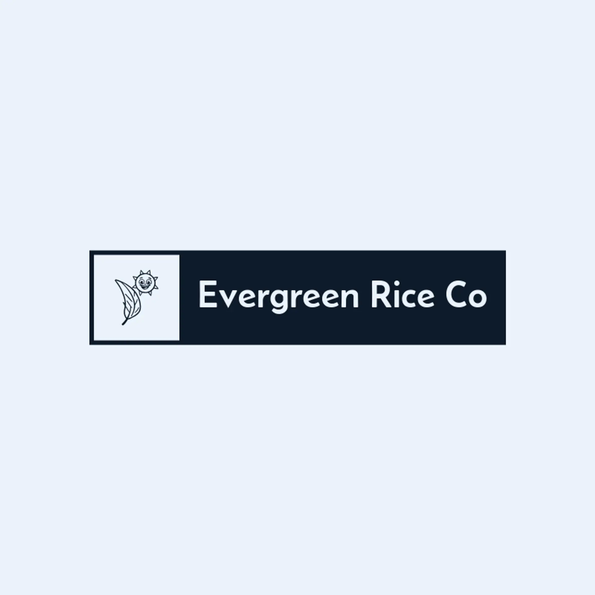 Evergreen Rice Co logo for rice