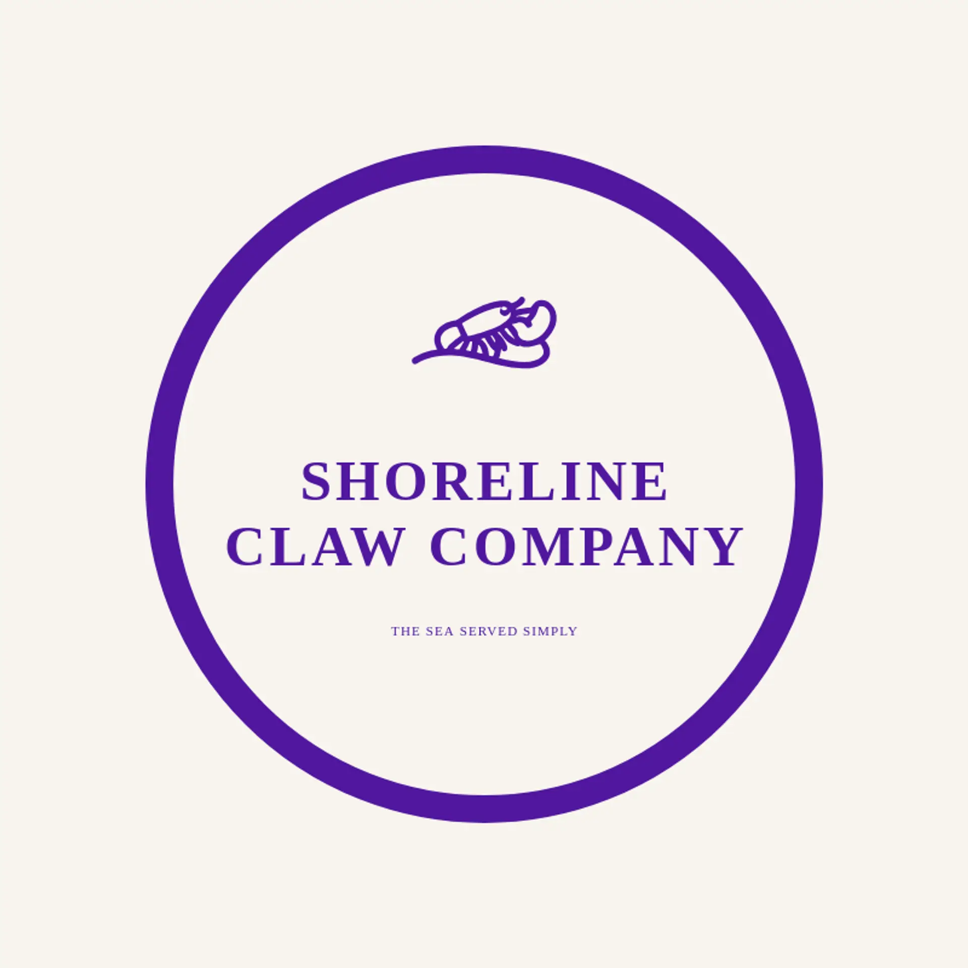 Shoreline Claw Company logo for lobster