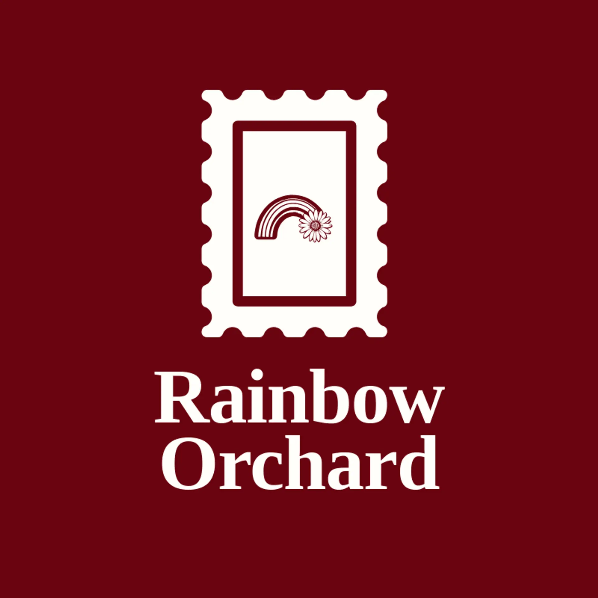 Rainbow Orchard logo for hippie