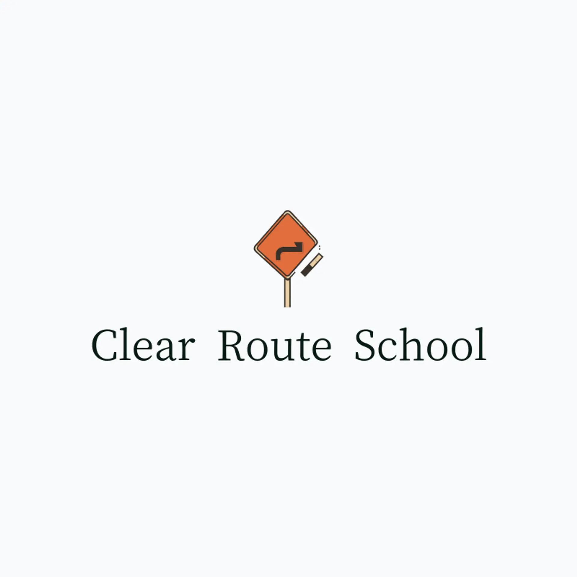 Clear Route School logo for driving school