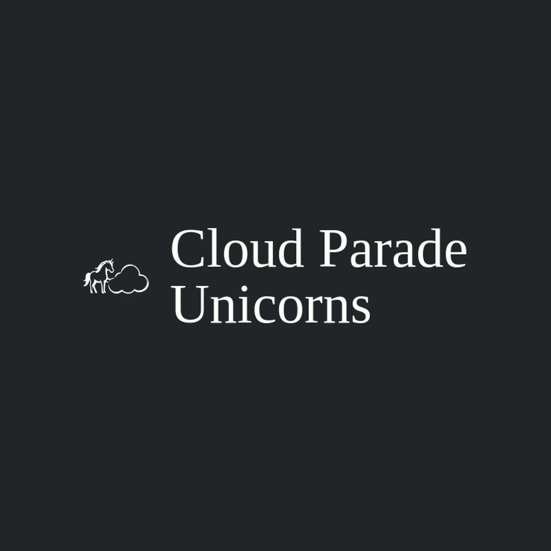 Cloud Parade Unicorns logo for unicorn