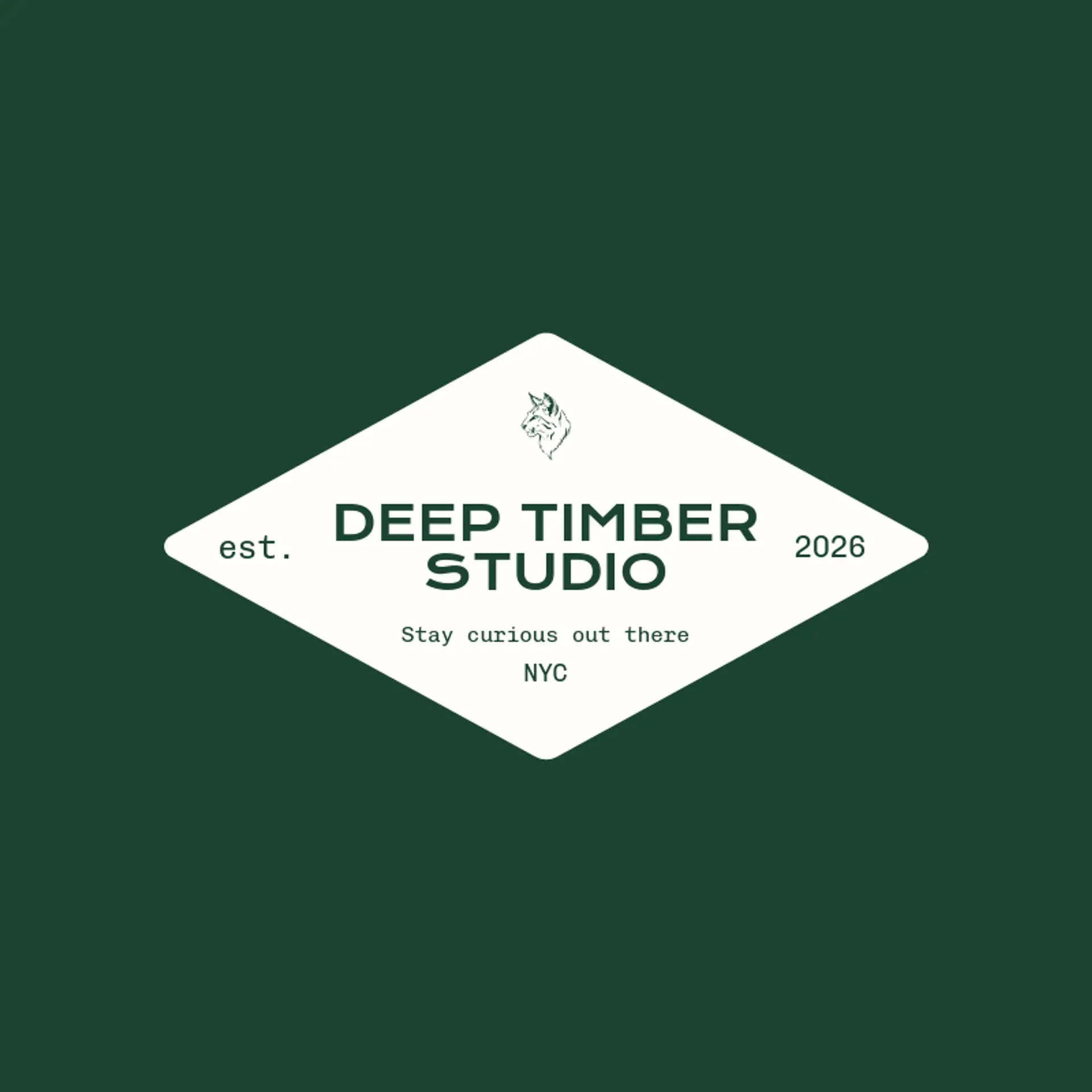 Deep Timber Studio logo for lynx