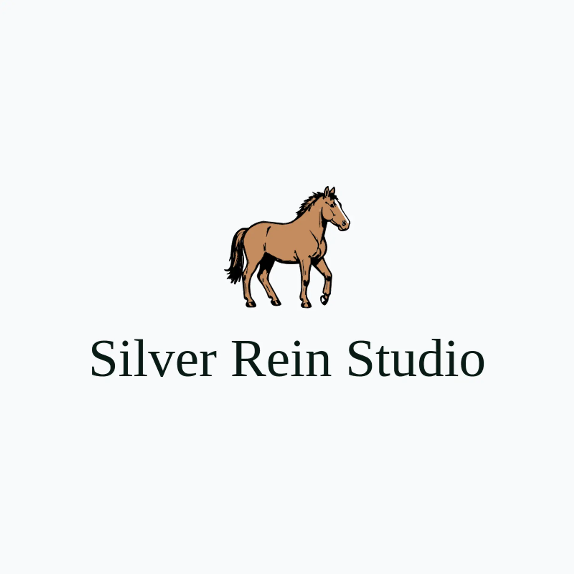 Silver Rein Studio logo for bronco