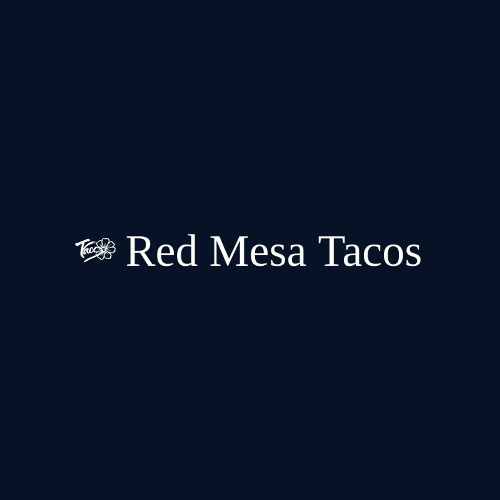 Red Mesa Tacos logo for mexican restaurant