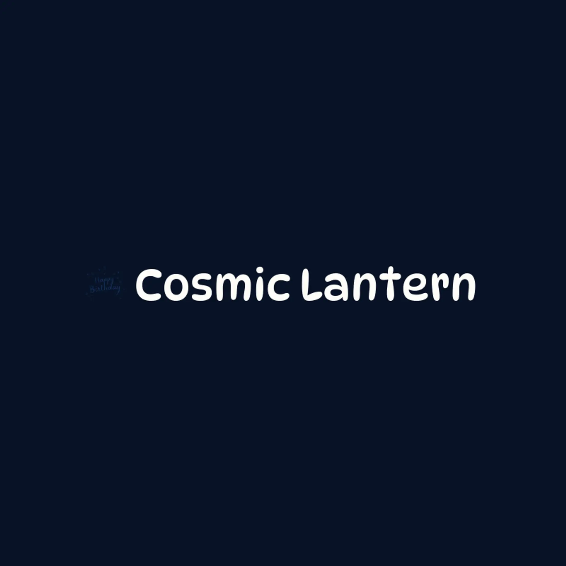 Cosmic Lantern logo for stars