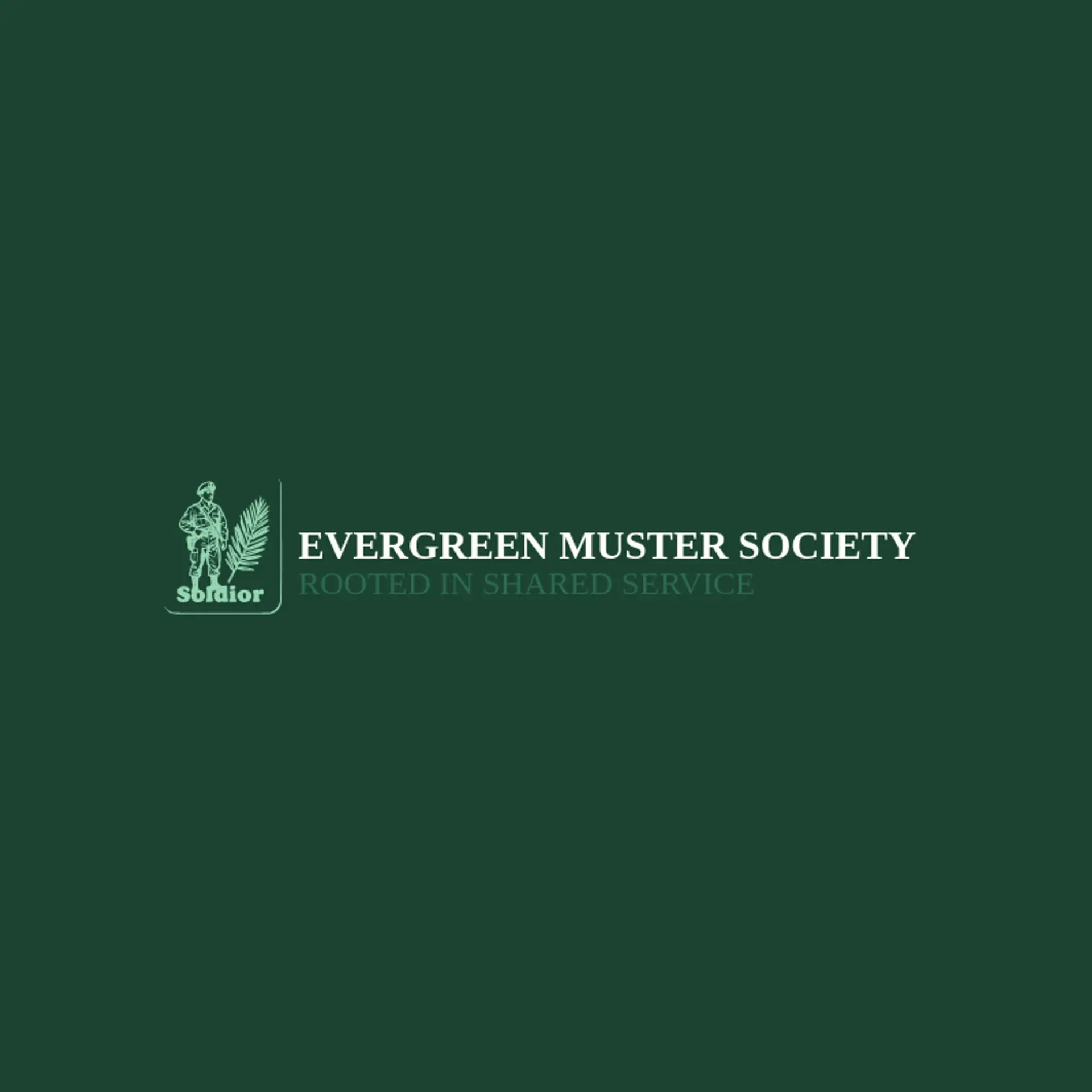 Evergreen Muster Society logo for militia