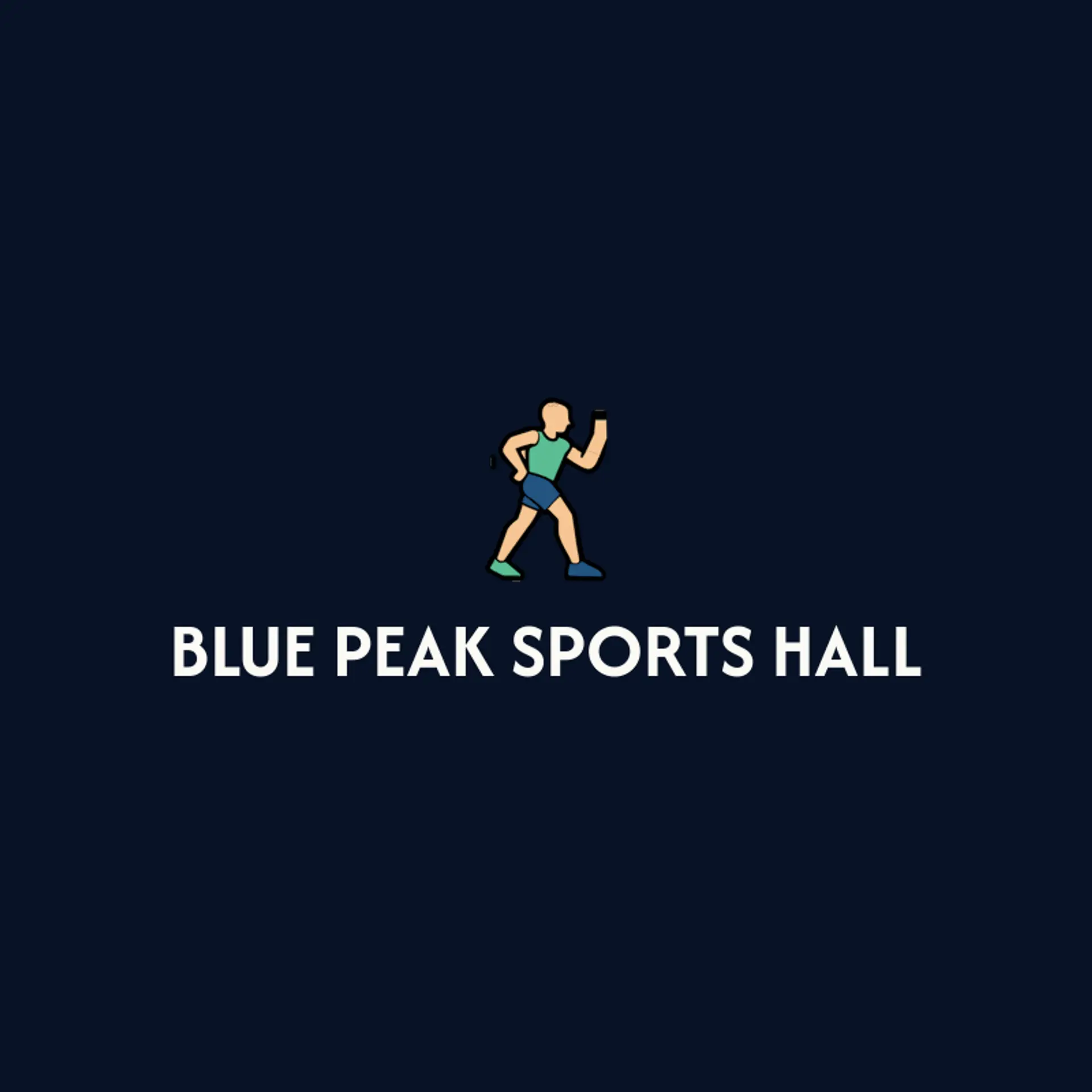 Blue Peak Sports Hall logo for sports center