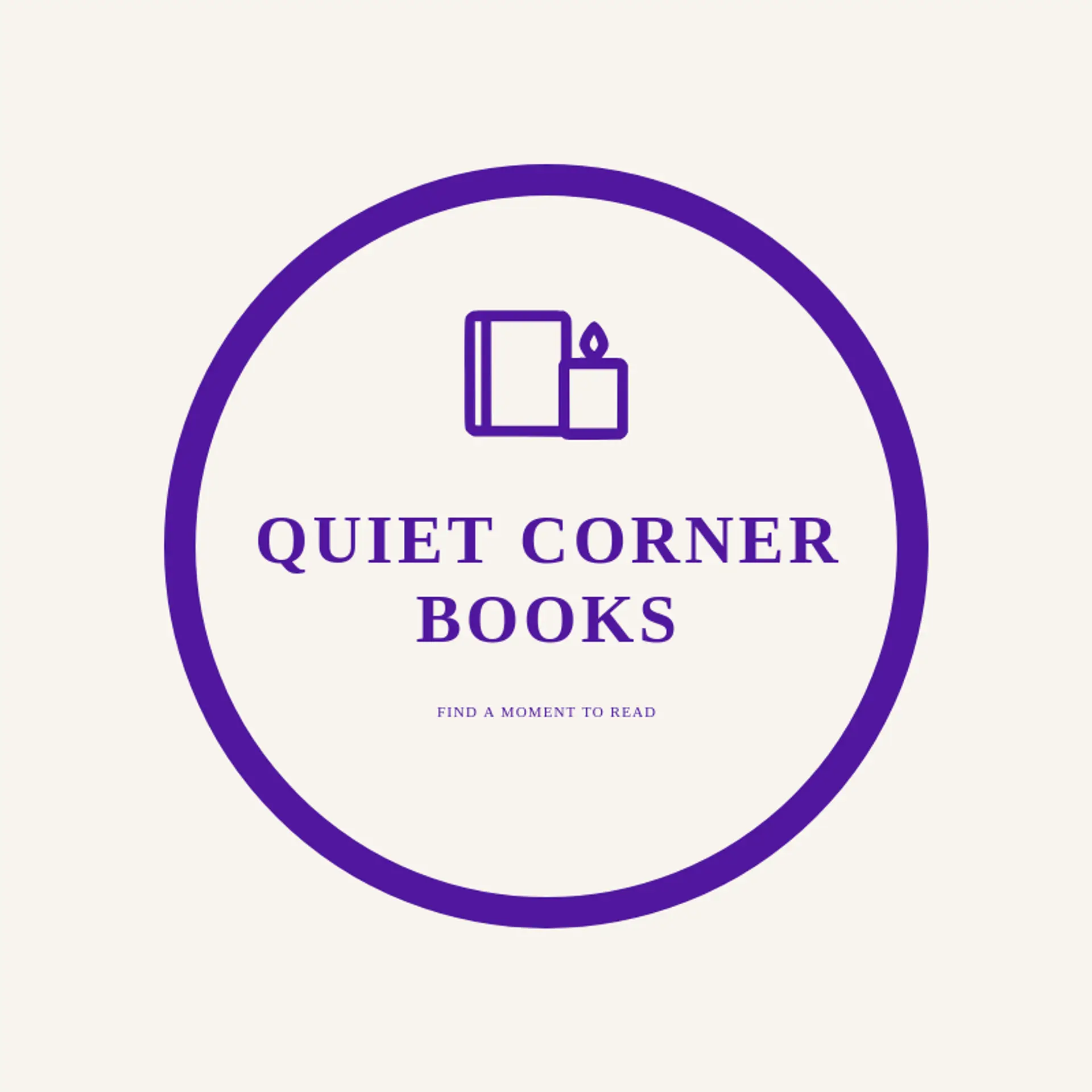 Quiet Corner Books logo for small business
