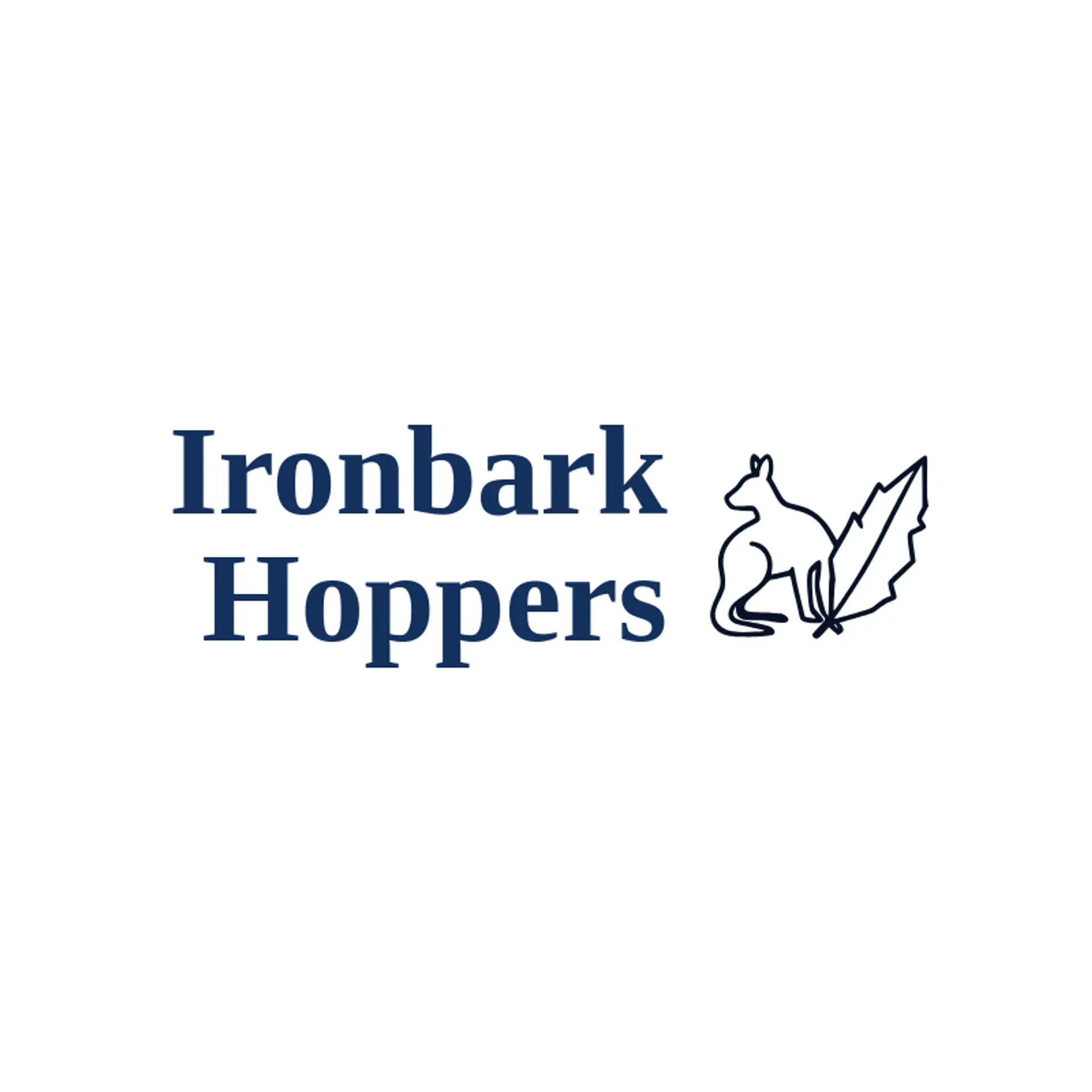 Ironbark Hoppers logo for kangaroo