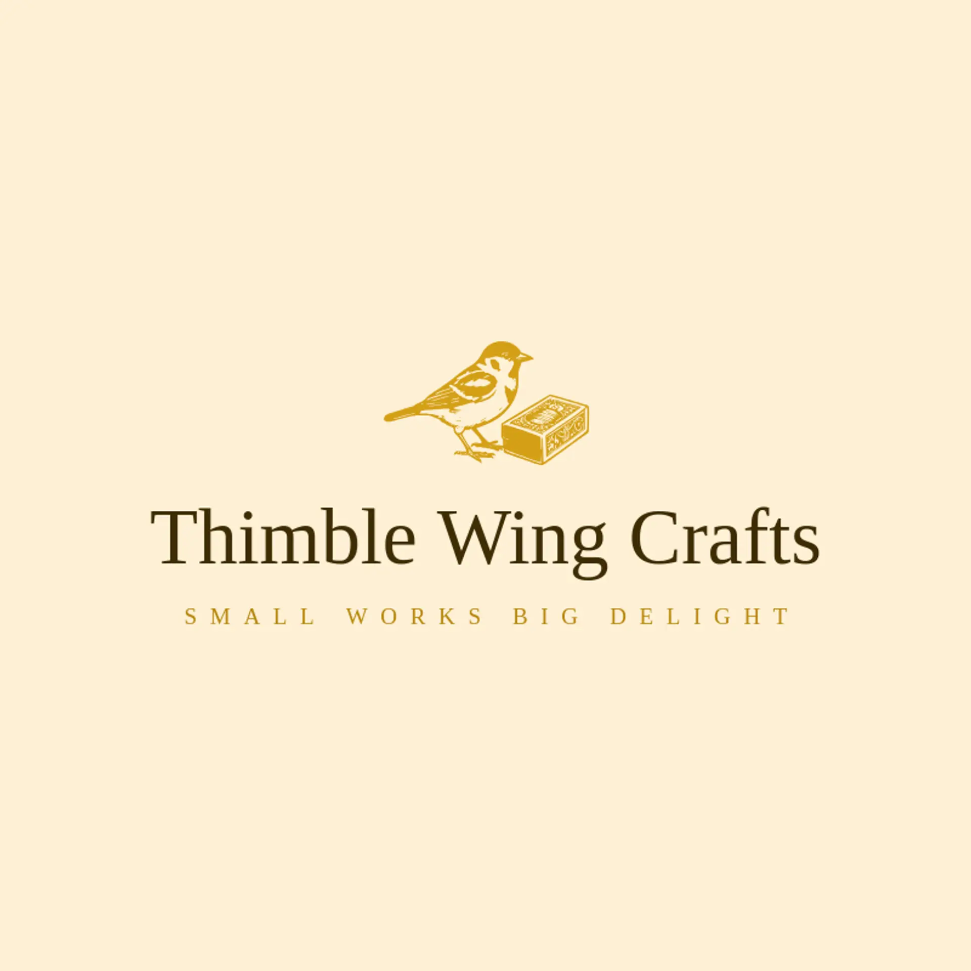 Thimble Wing Crafts logo for sparrow