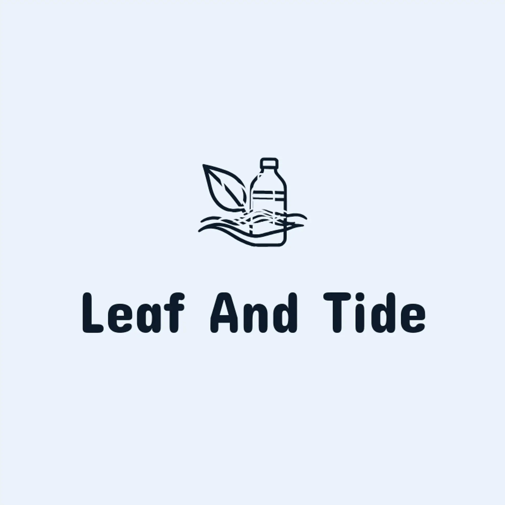 Leaf And Tide logo for water bottle