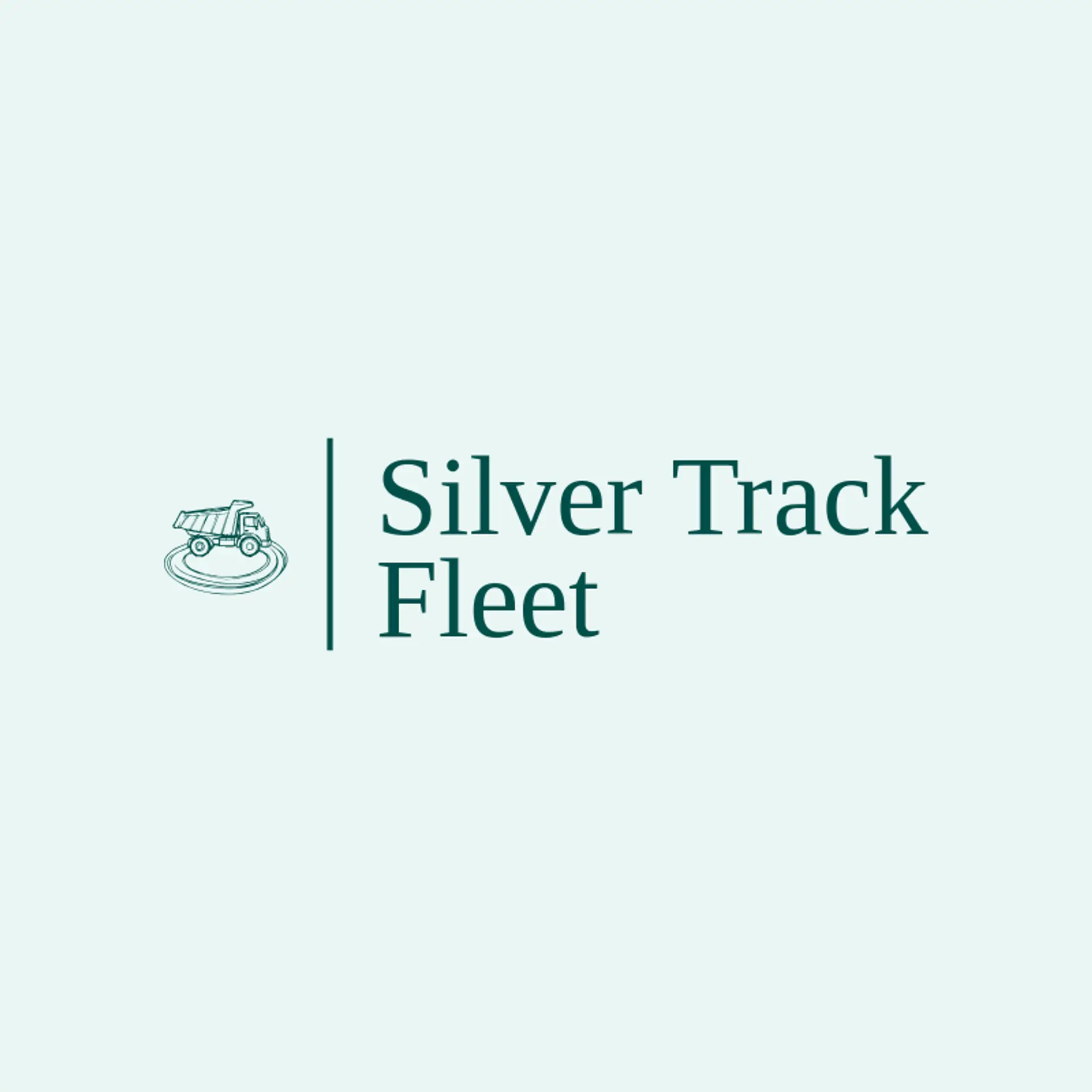 Silver Track Fleet logo for dump truck