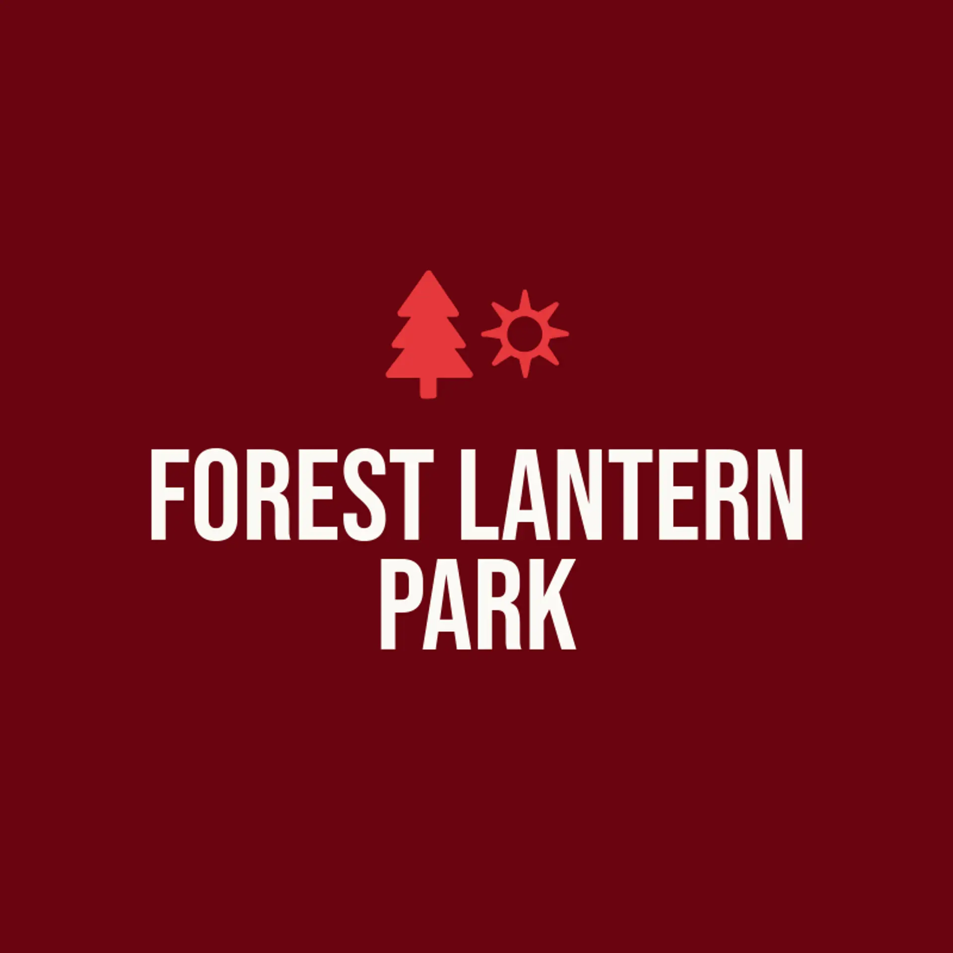 Forest Lantern Park logo for theme park