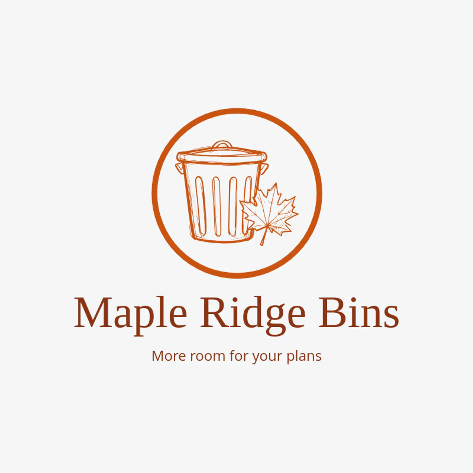 Maple Ridge Bins logo for dumpster