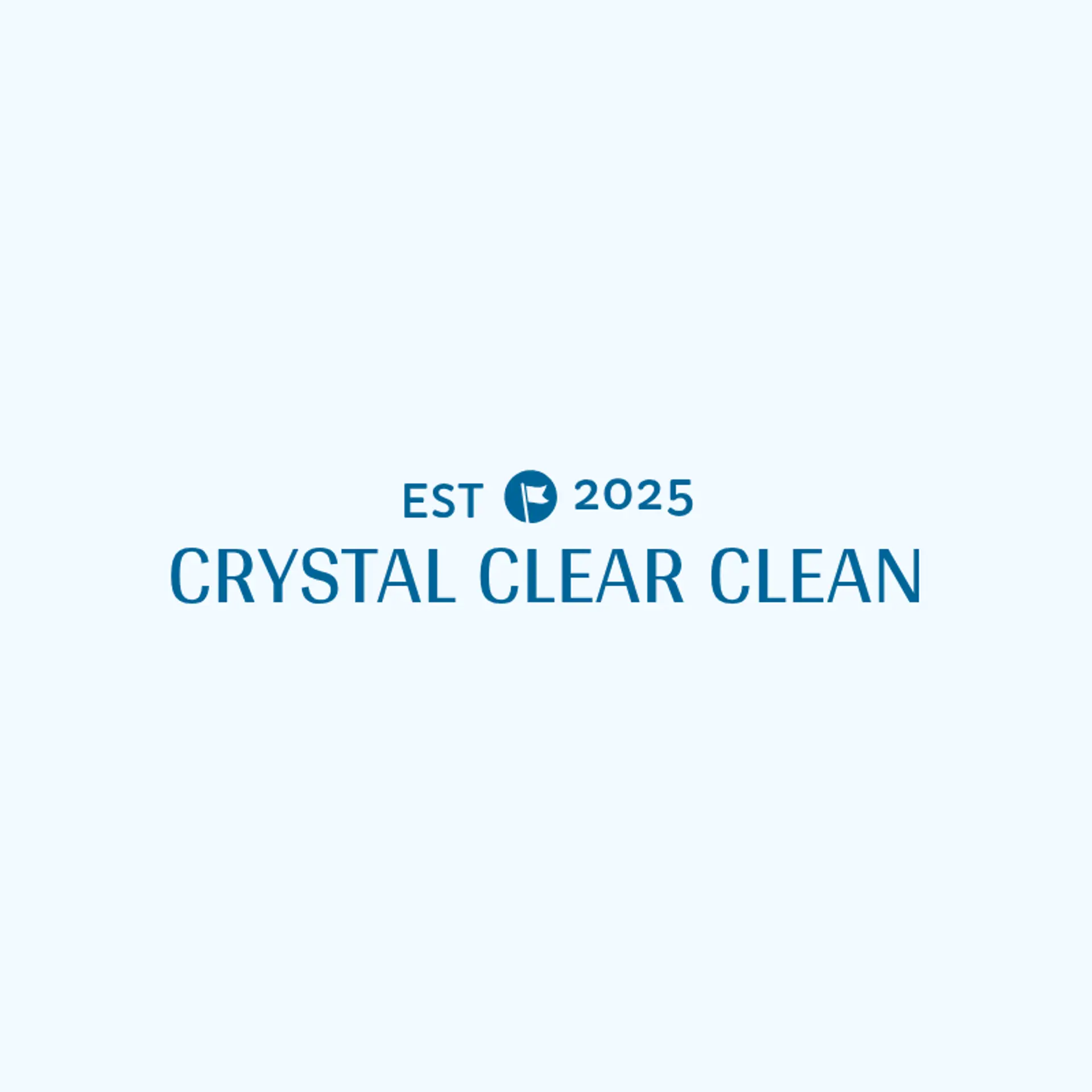 Crystal Clear Clean logo for cleaning services