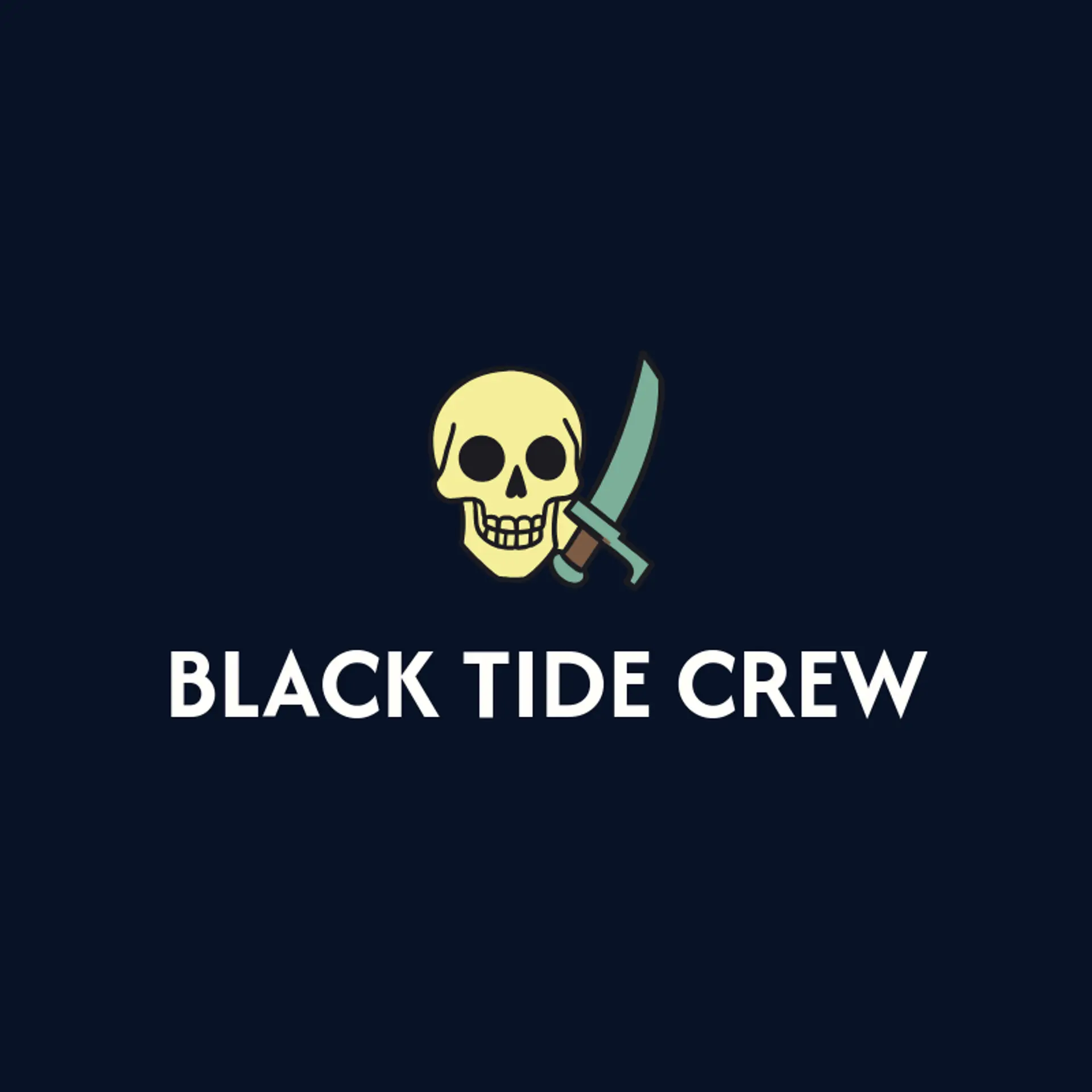 Black Tide Crew logo for pirate