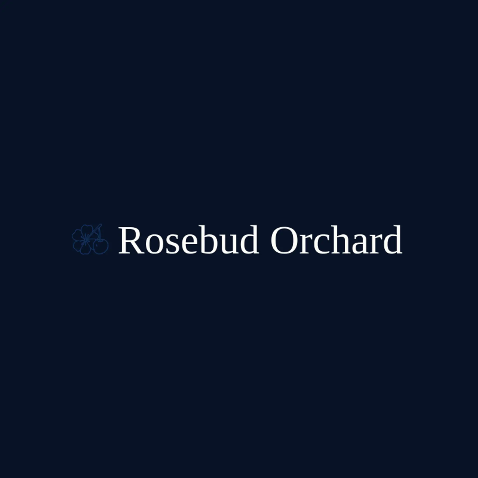 Rosebud Orchard logo for cherry blossom