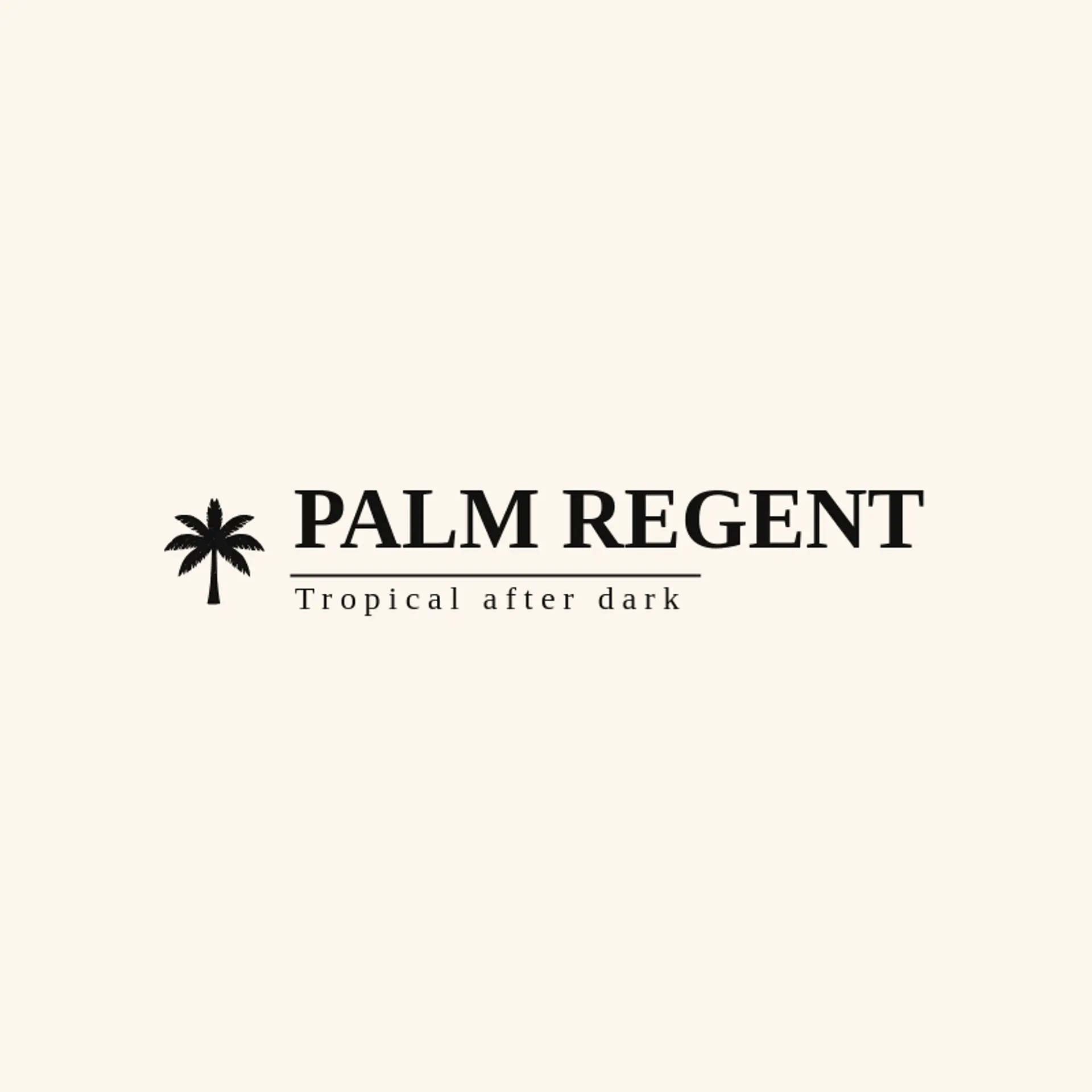 Palm Regent logo for art deco