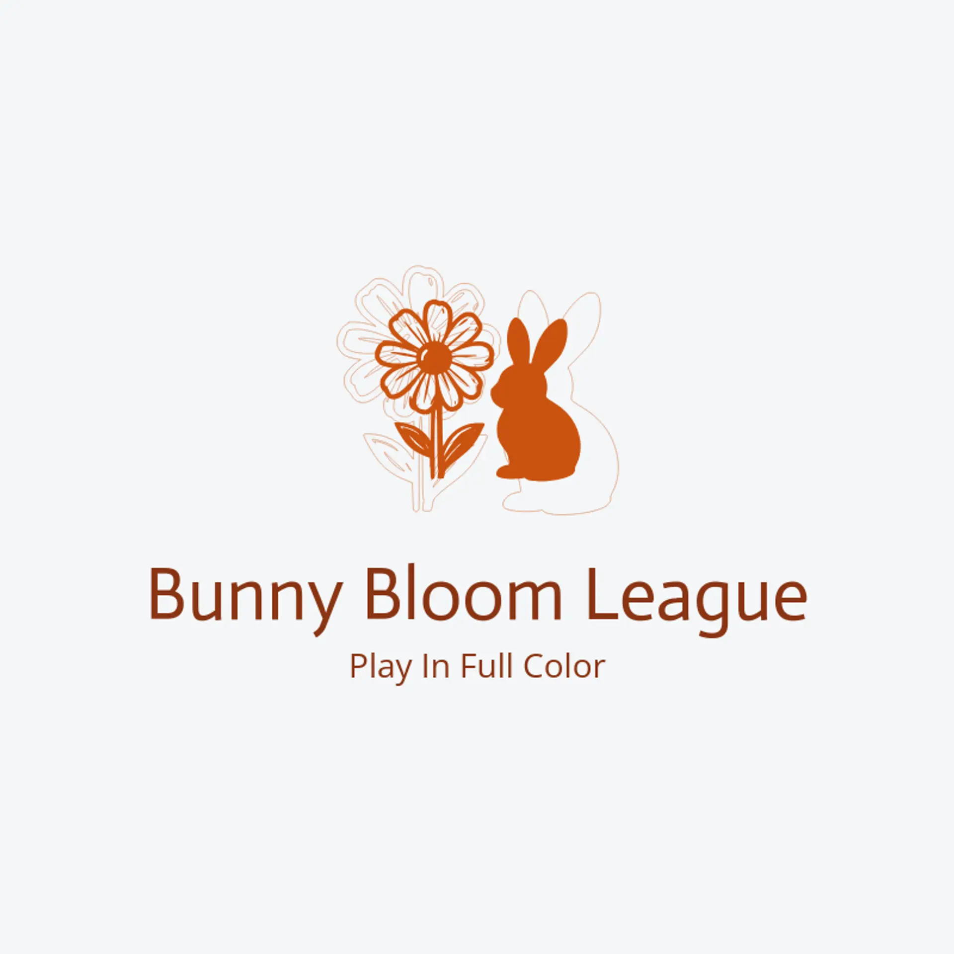 Bunny Bloom League logo for bunny