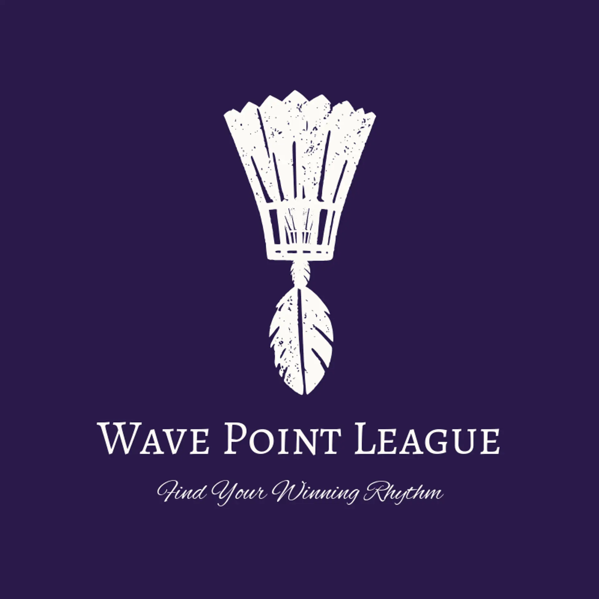 Wave Point League logo for badminton