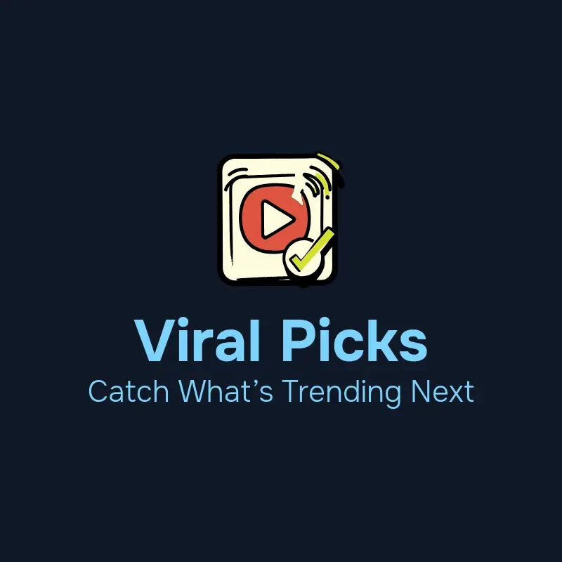 The TikTok name Viral Picks as a branded logo with a color icon