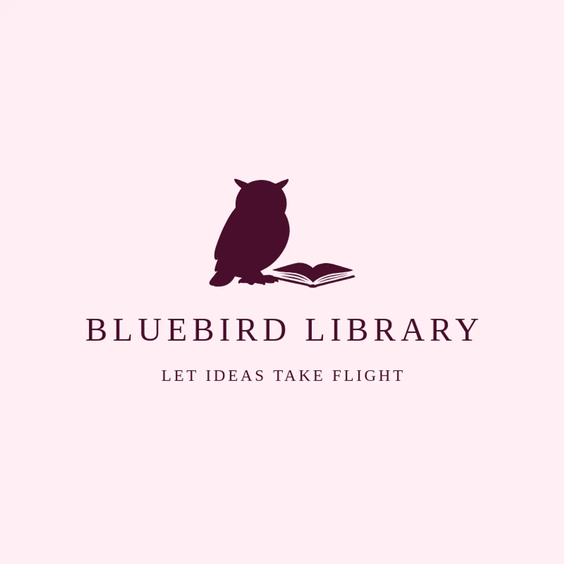 Bluebird Library logo for library