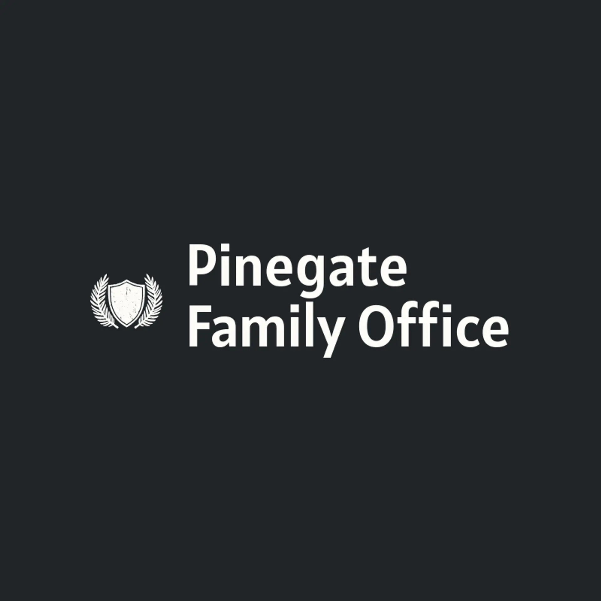 Pinegate Family Office logo for shield