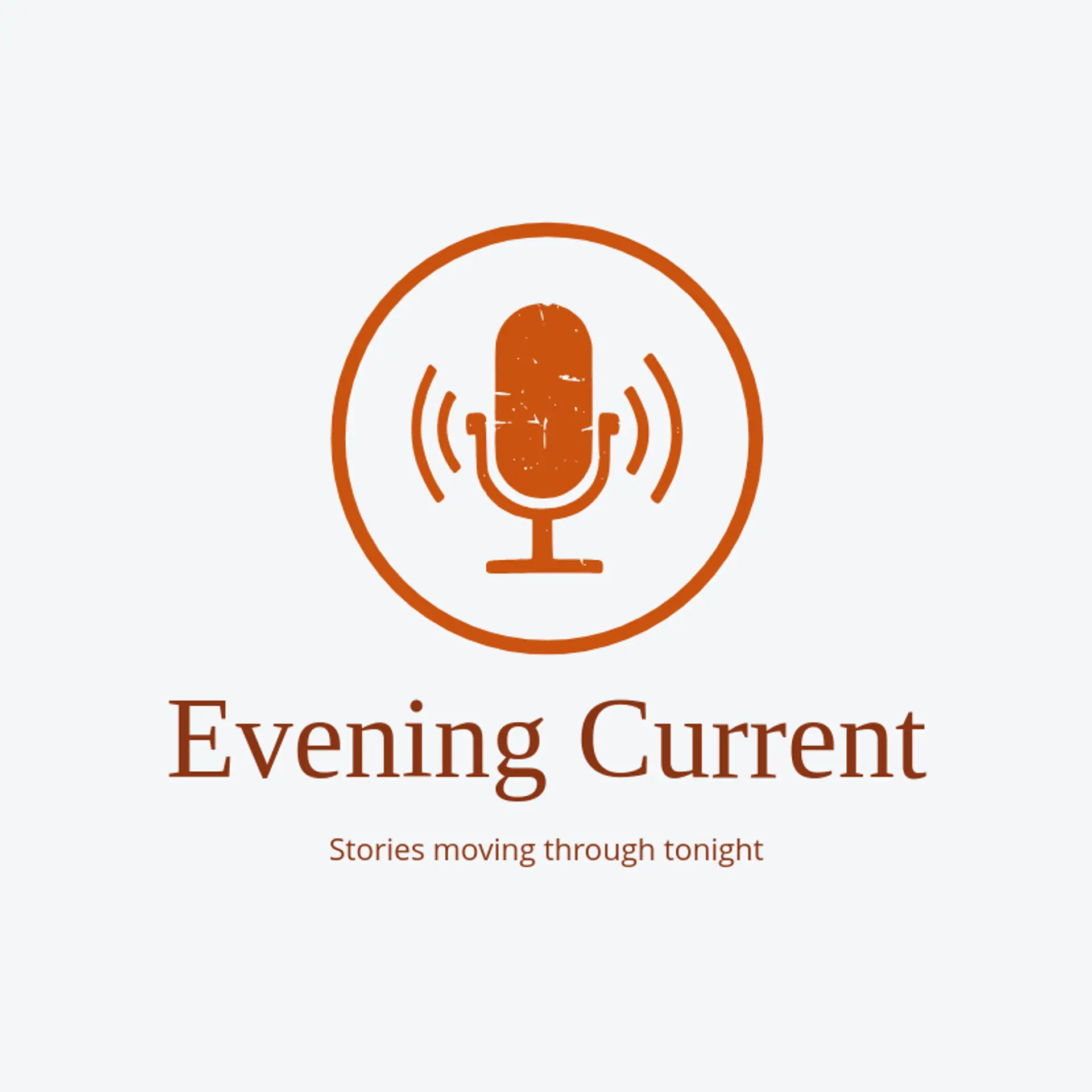 Evening Current logo for talk show