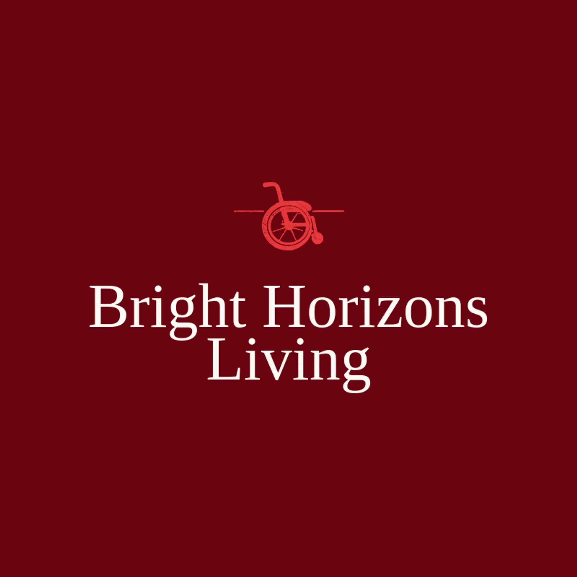 Bright Horizons Living logo for wheelchair