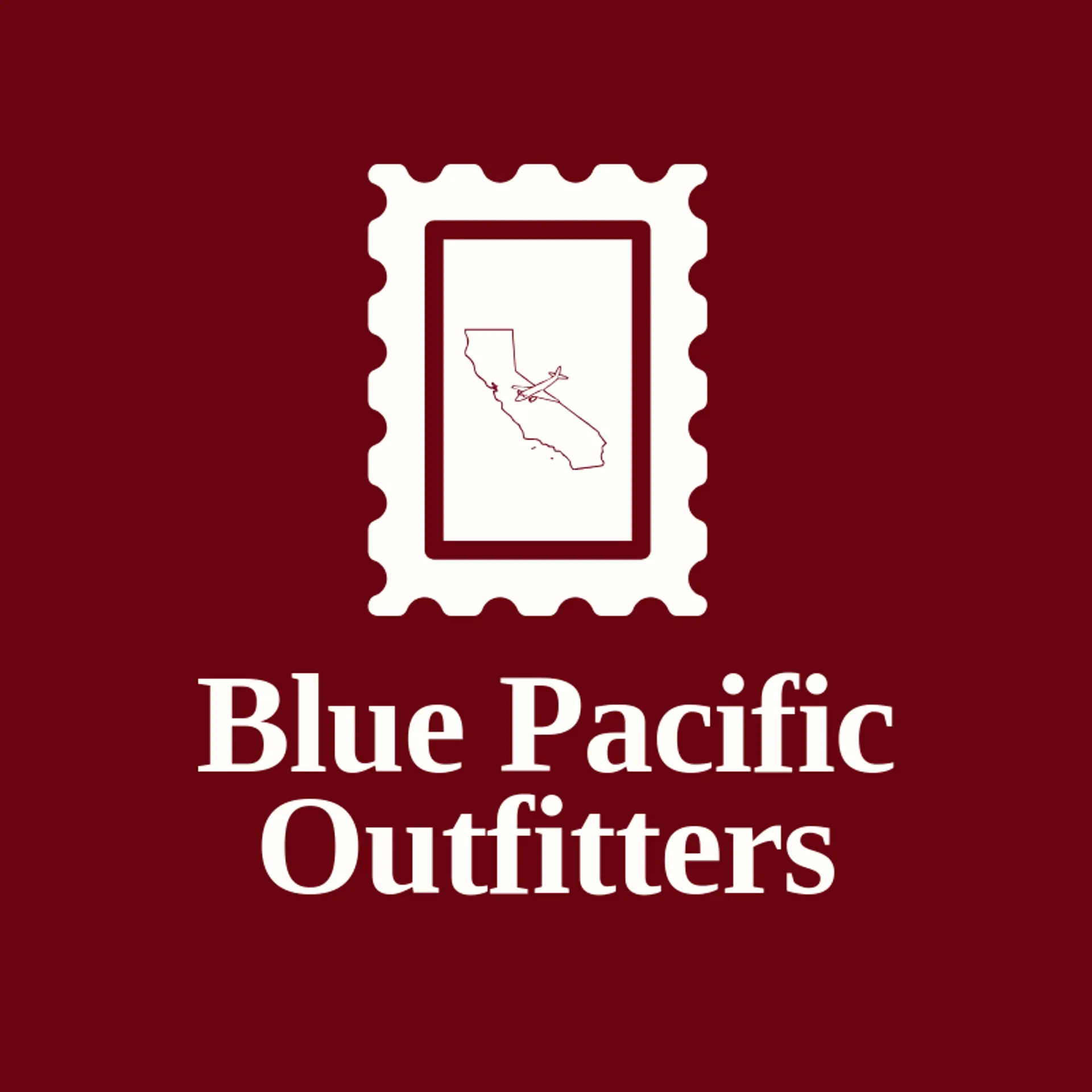 Blue Pacific Outfitters logo for california