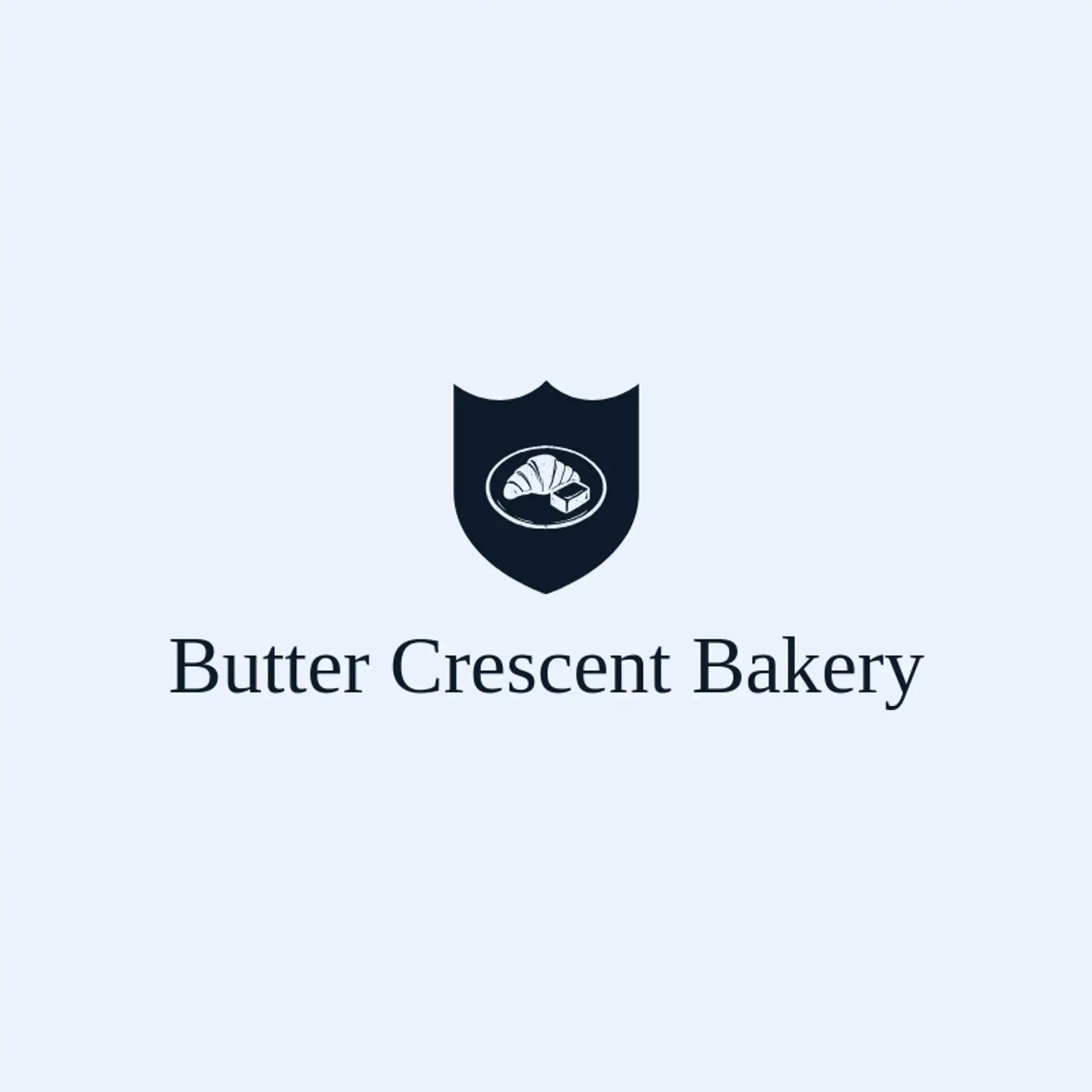 Butter Crescent Bakery logo for baking