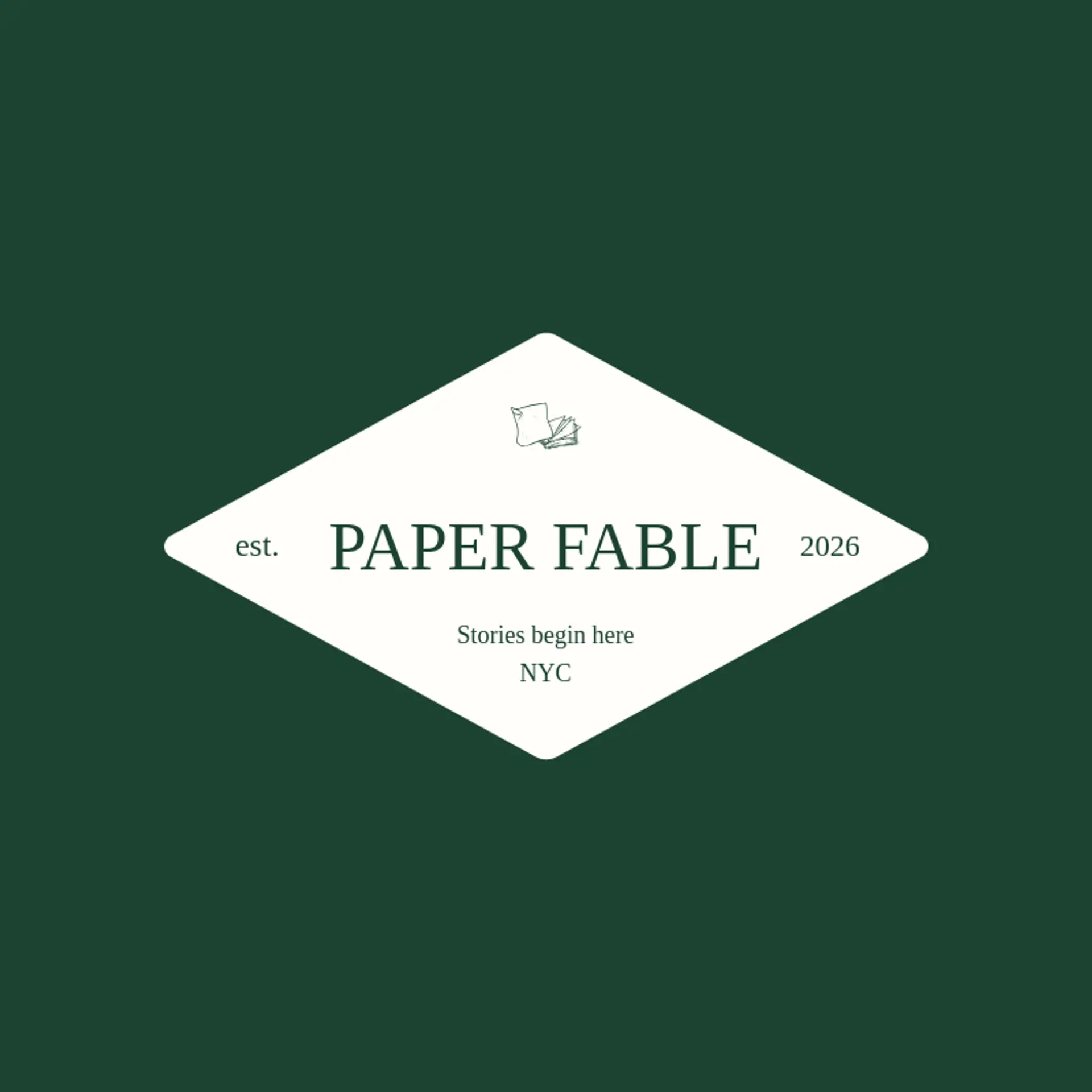 Paper Fable logo for paper