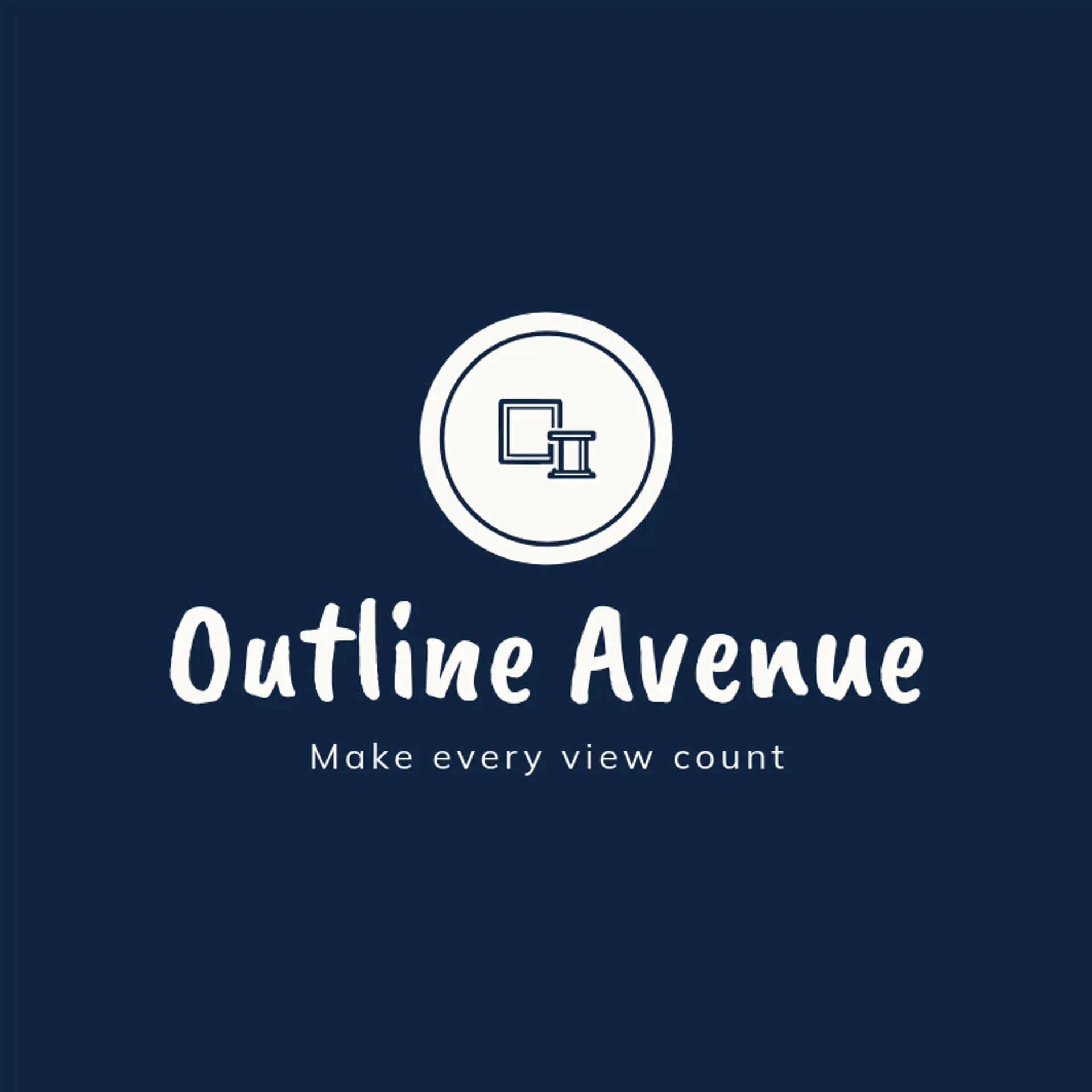 Outline Avenue logo for frame