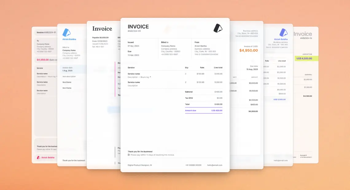 Invoice examples
