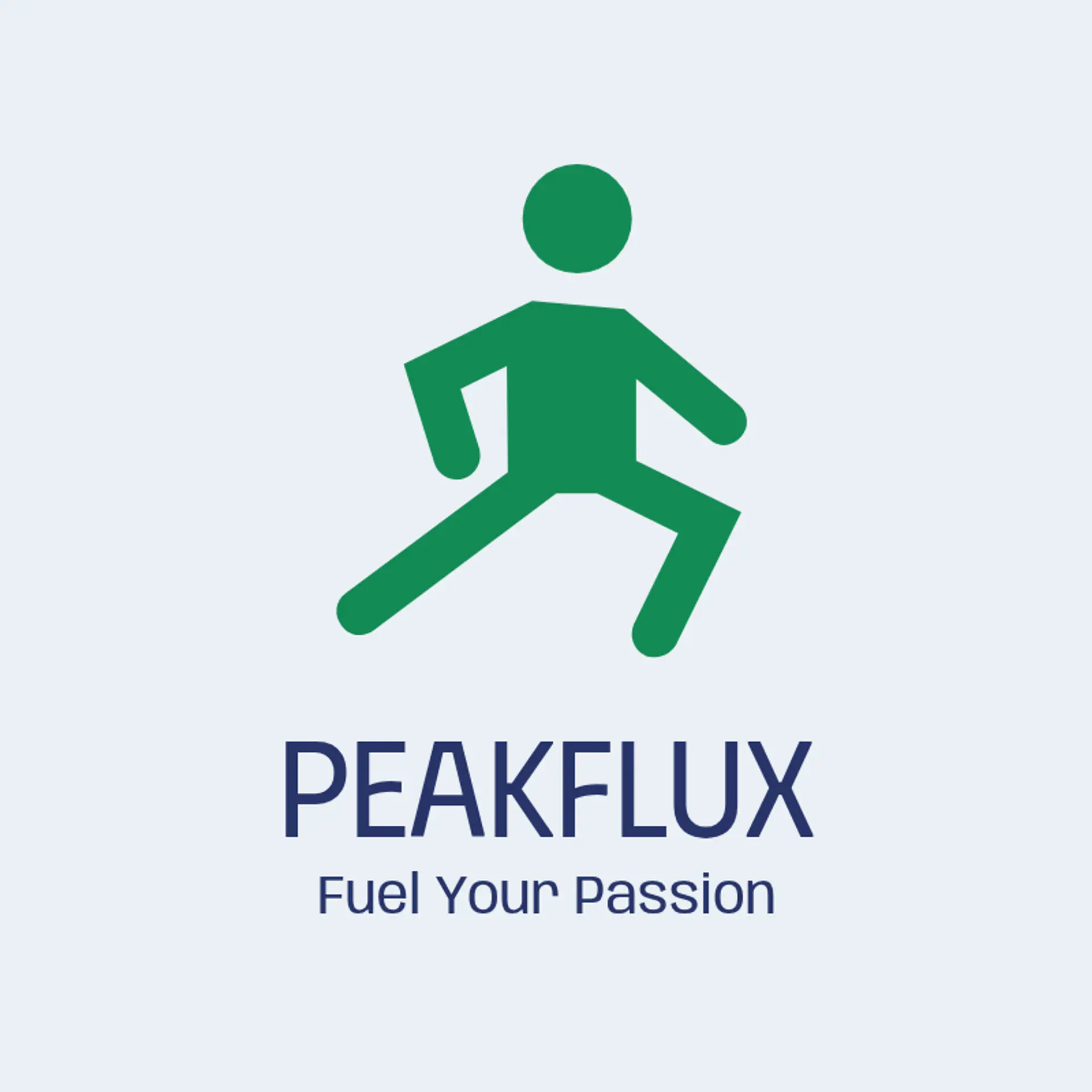PeakFlux logo for sports brand