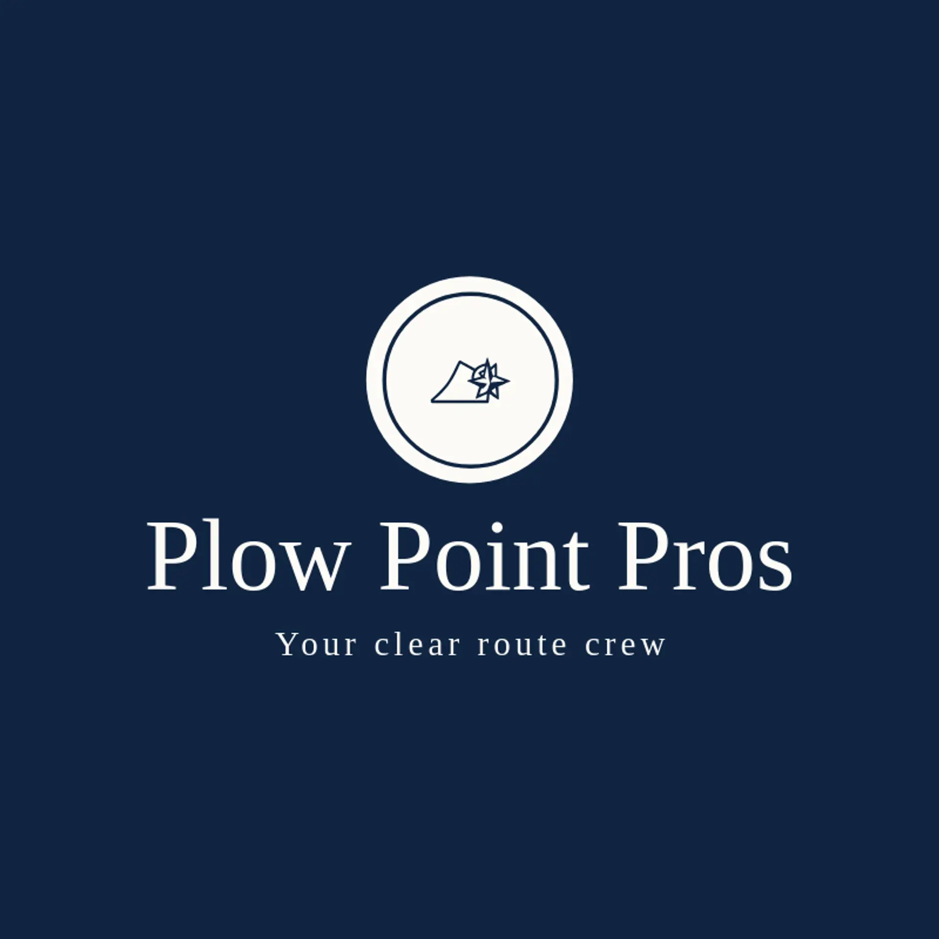 Plow Point Pros logo for snow removal