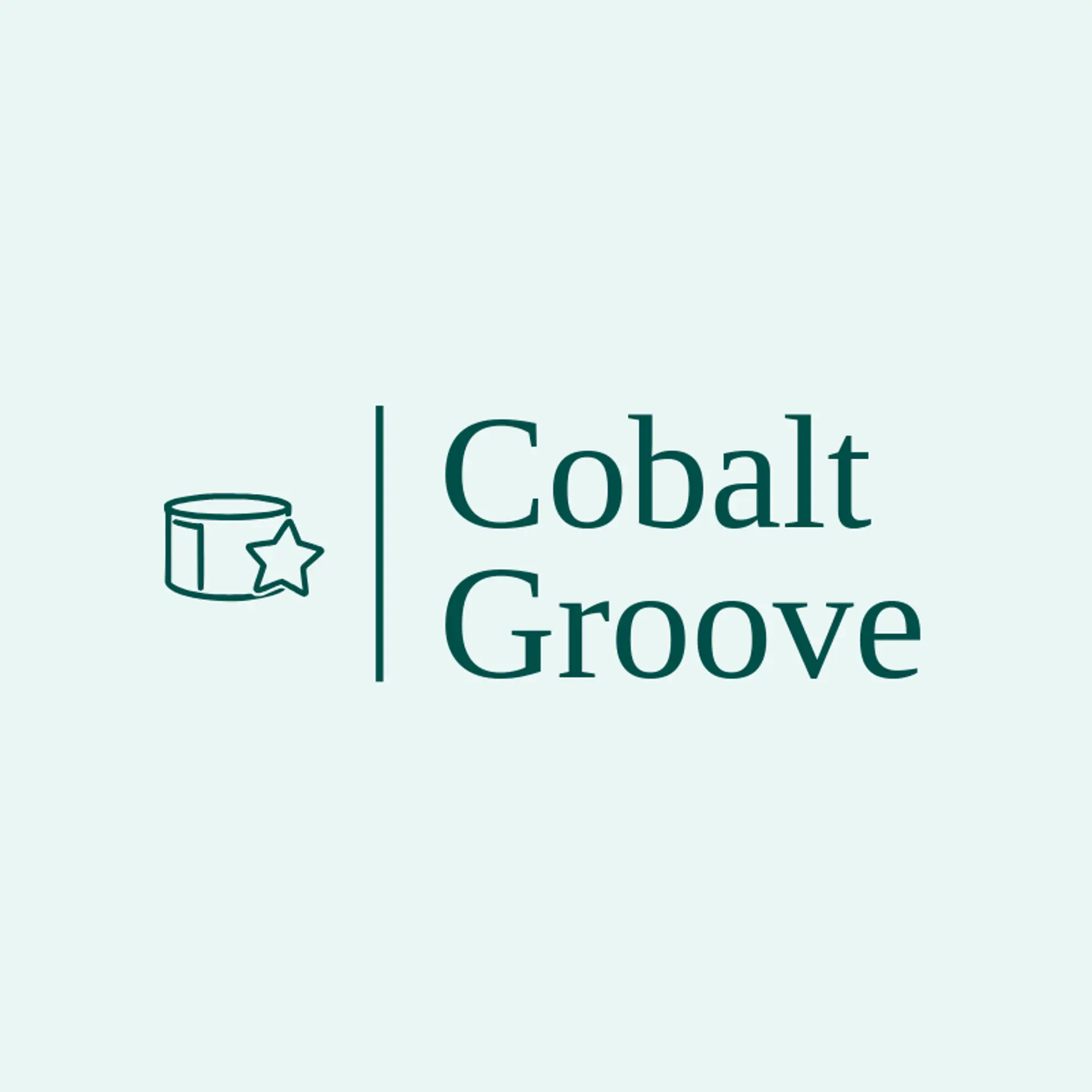 Cobalt Groove logo for drum