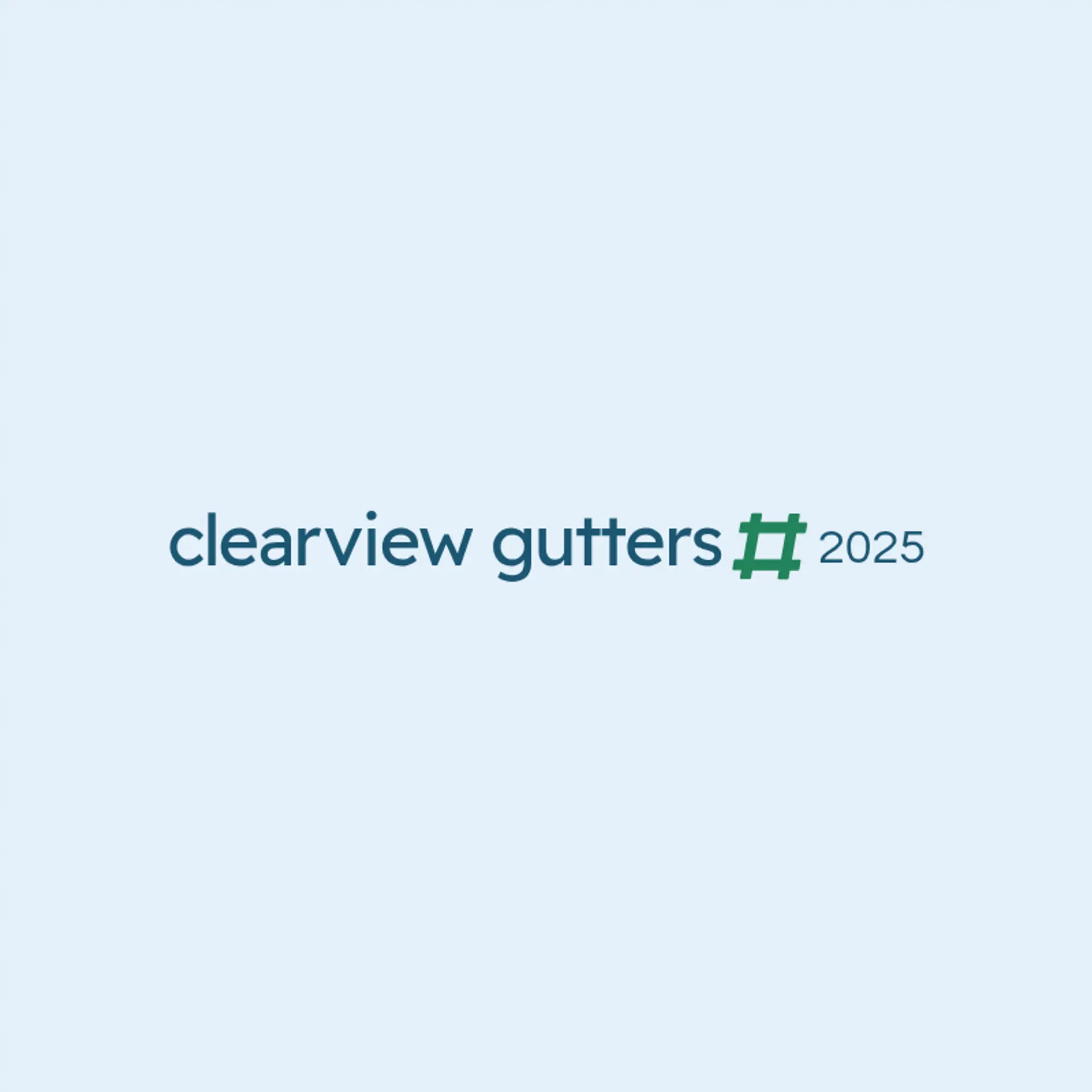 ClearView Gutters logo for gutter cleaning
