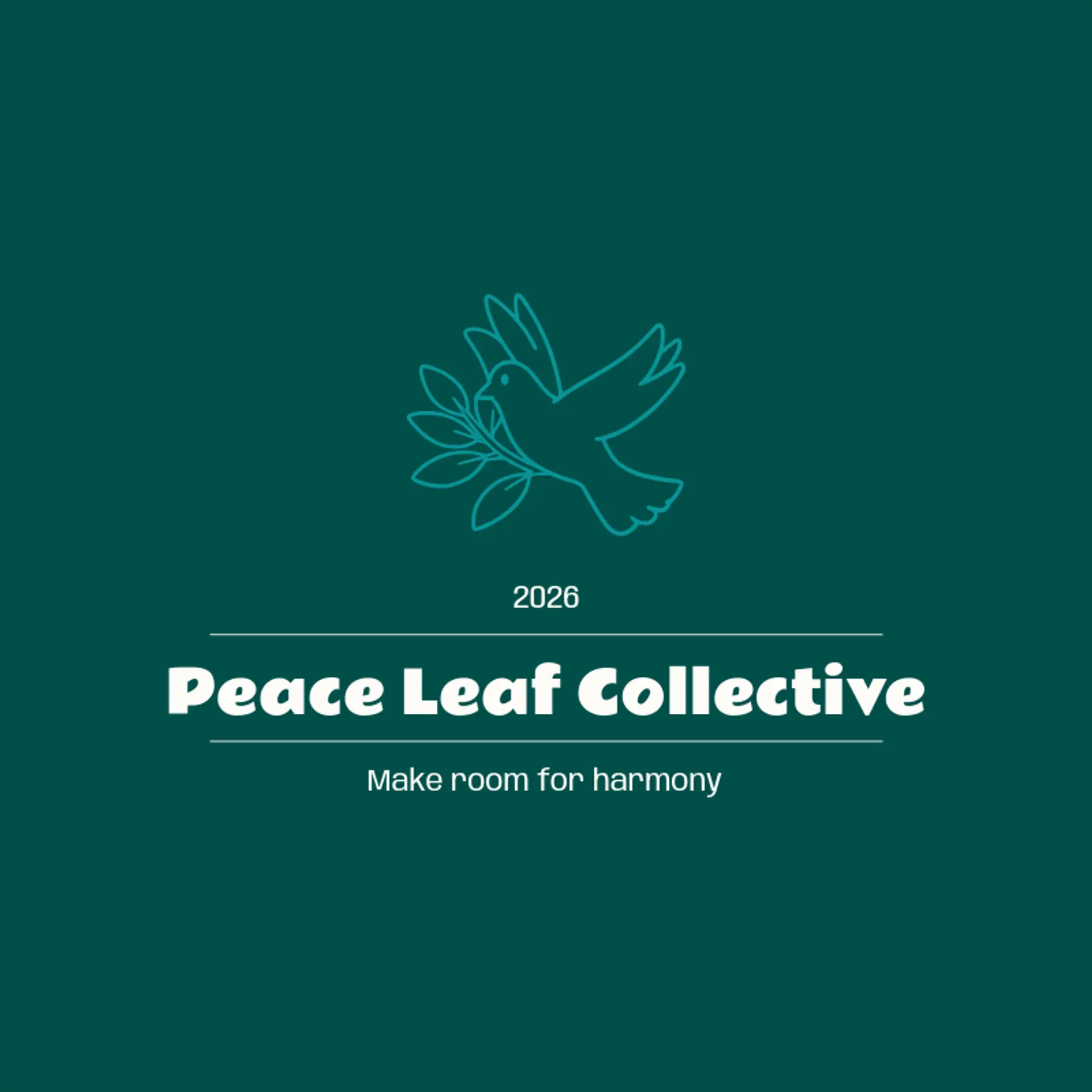 Peace Leaf Collective logo for arabic
