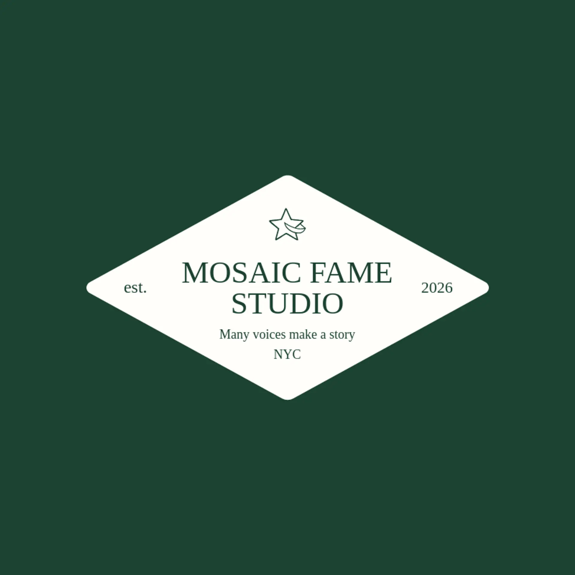 Mosaic Fame Studio logo for celebrity