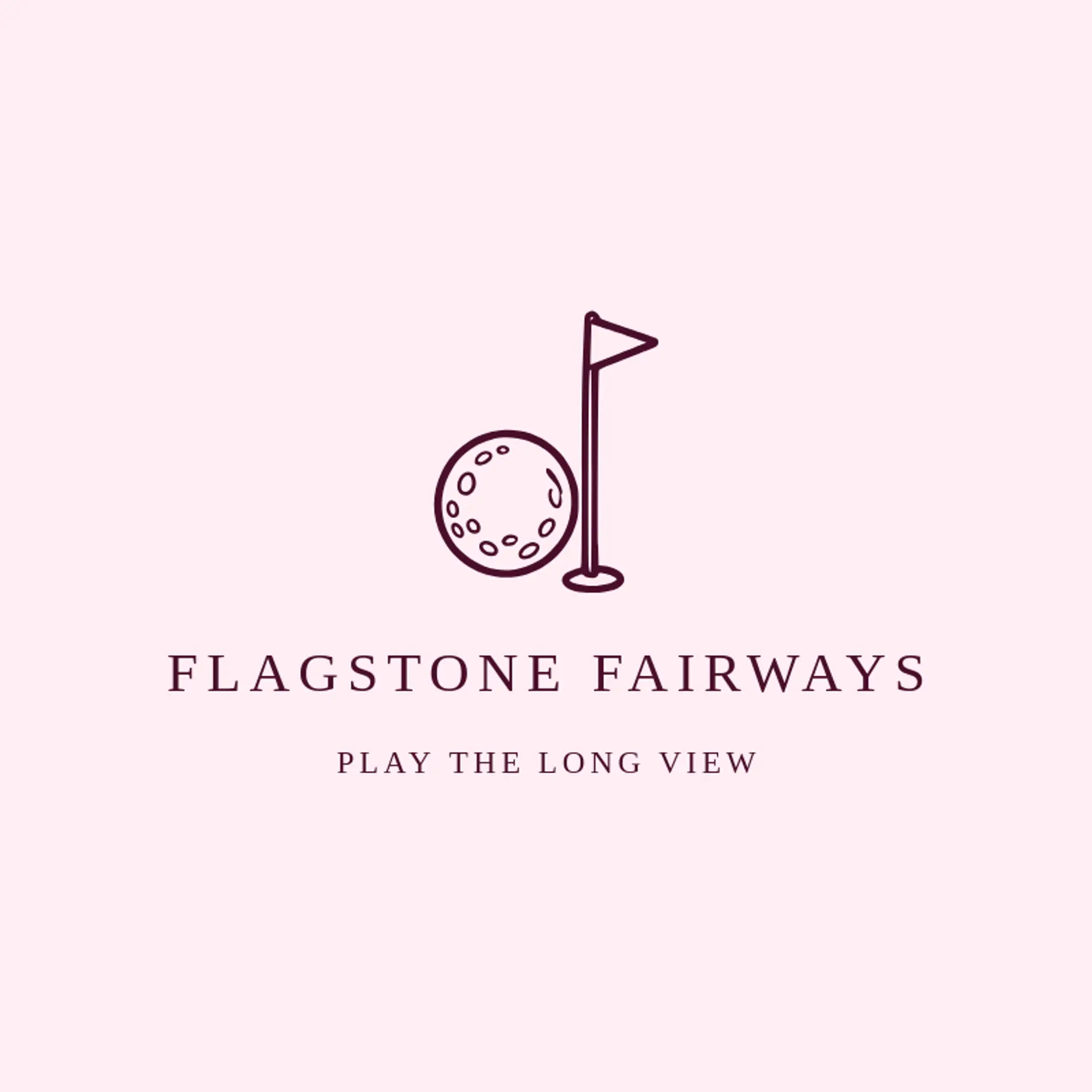Flagstone Fairways logo for golf ball