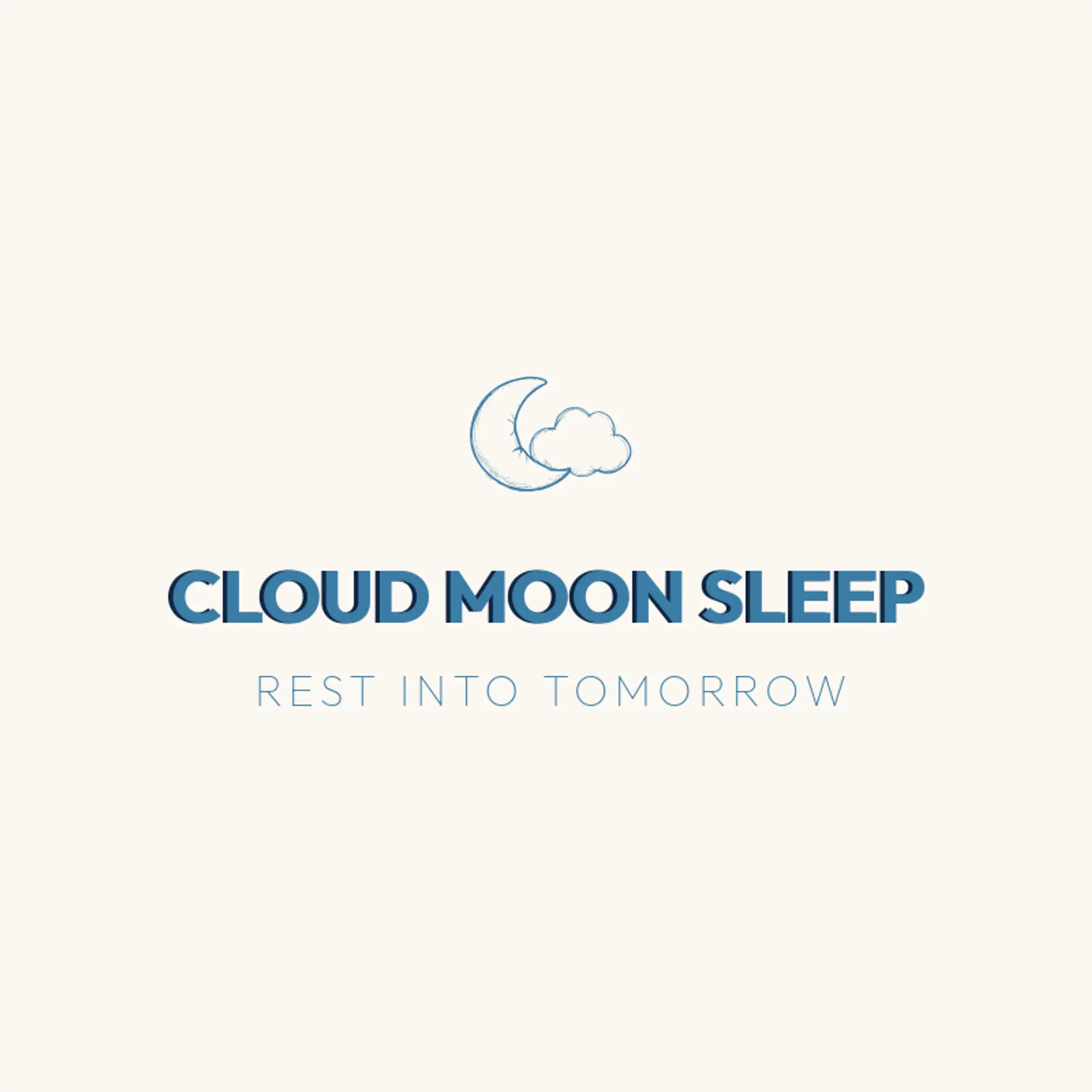 Cloud Moon Sleep logo for moon