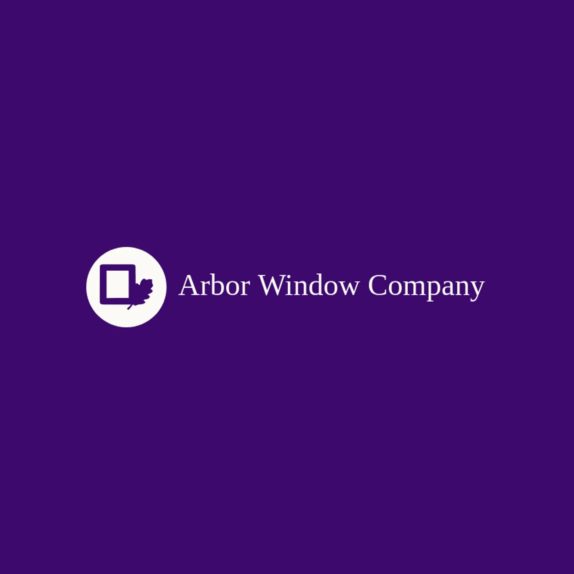 Arbor Window Company logo for windows