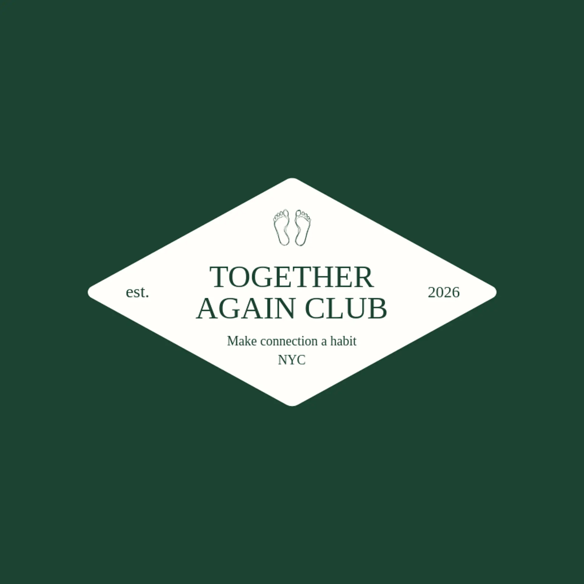 Together Again Club logo for social club